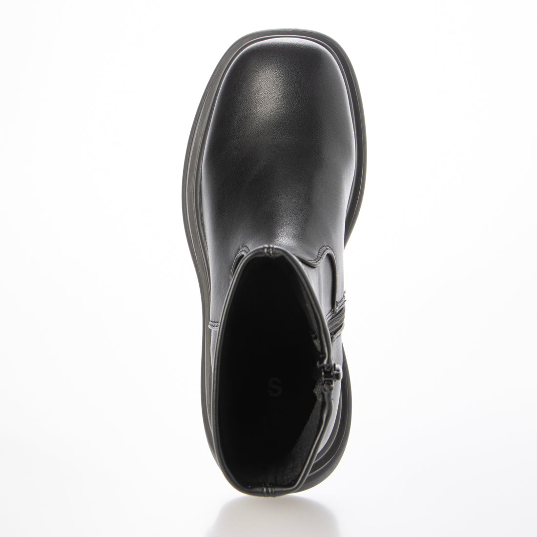 シューズインクローゼット Shoes in Closet -シュークロ- 厚底トリプルソール ストレッチ フィット ショートブーツ 2896 （ブラック） ブラック