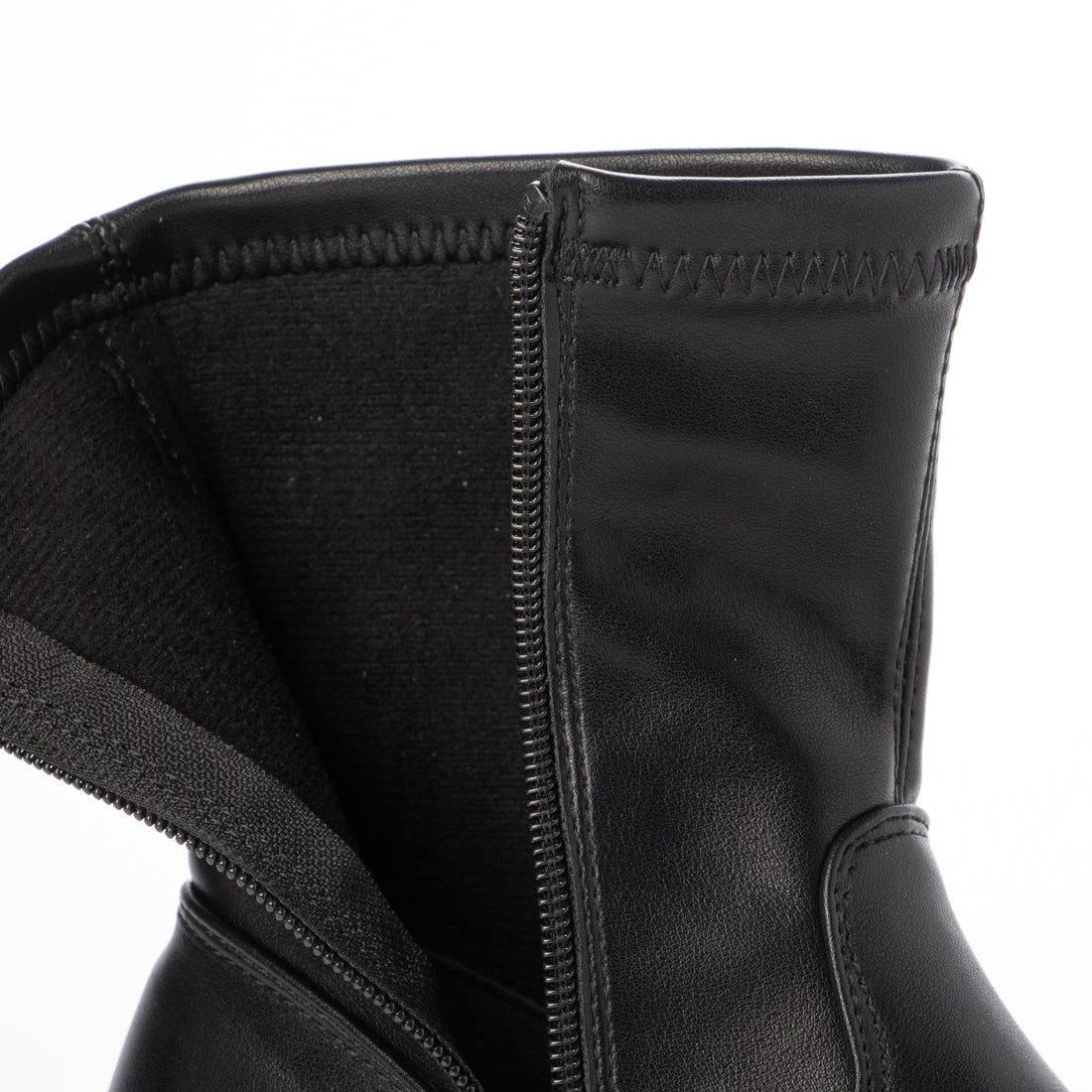 シューズインクローゼット Shoes in Closet -シュークロ- 厚底トリプルソール ストレッチ フィット ショートブーツ 2896 （ブラック） ブラック