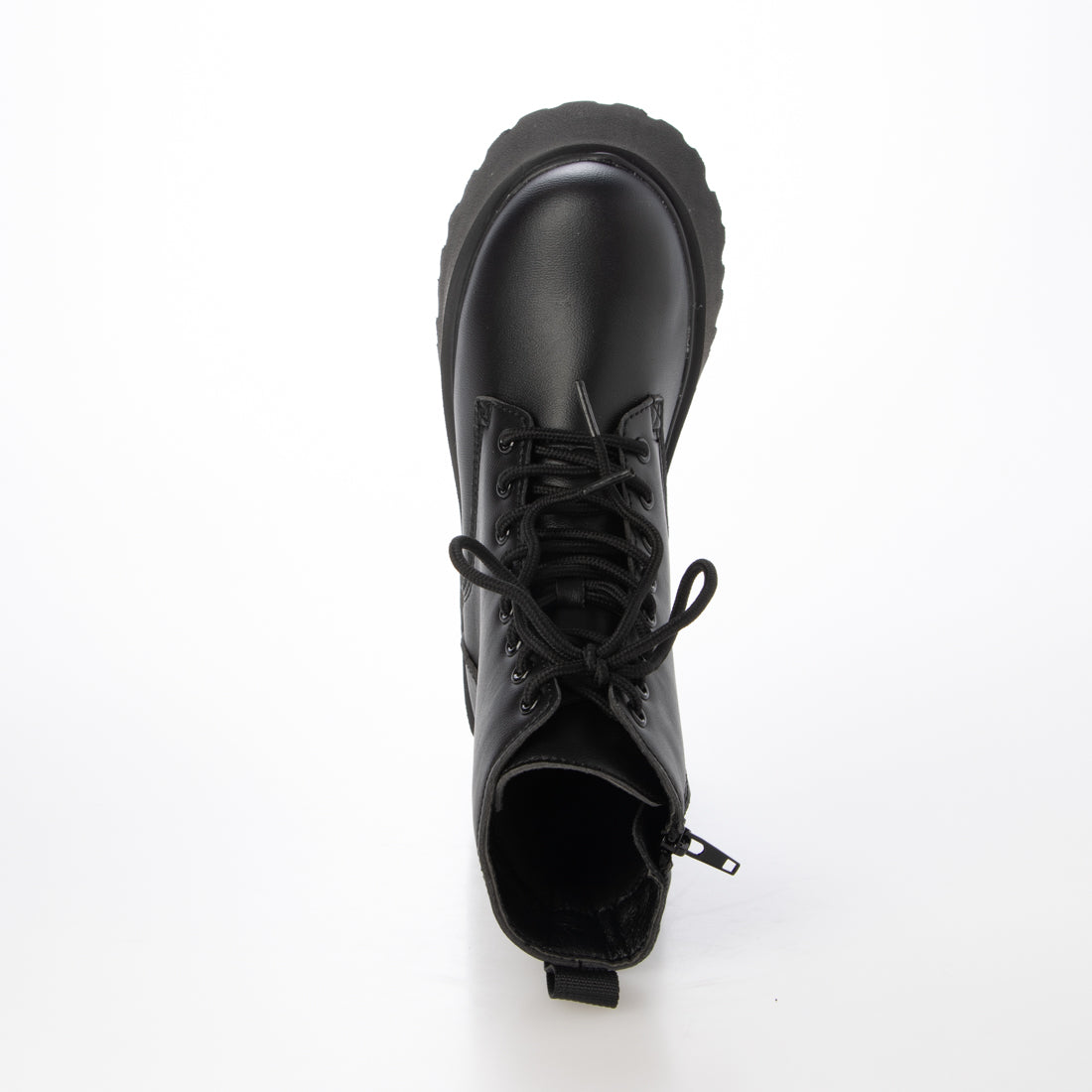 シューズインクローゼット Shoes in Closet -シュークロ- 軽量厚底 プラットフォーム シンプル レースアップ ブーツ 2459（ブラック） ブラック