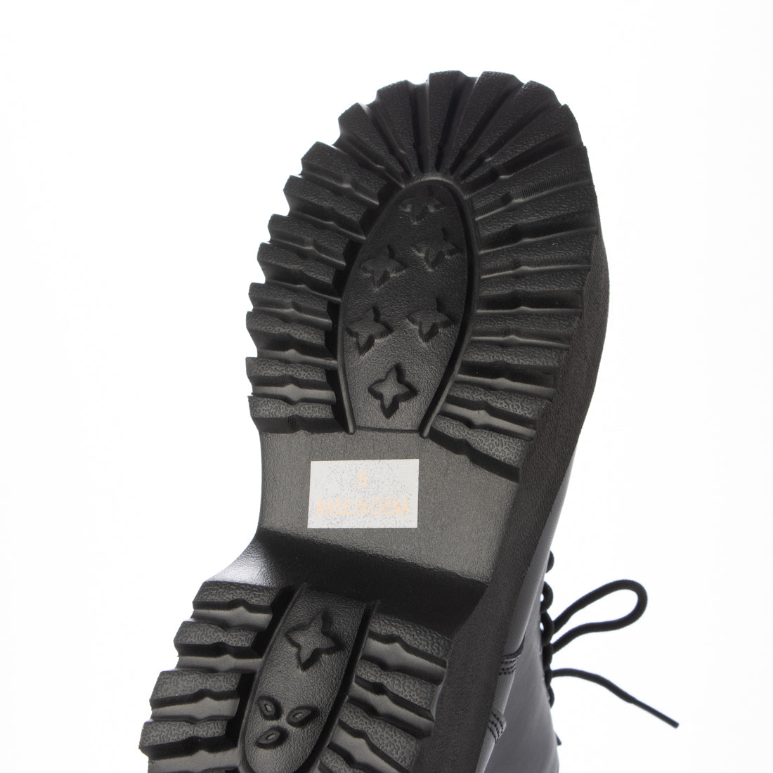 シューズインクローゼット Shoes in Closet -シュークロ- 軽量厚底 プラットフォーム シンプル レースアップ ブーツ 2459（ブラック） ブラック