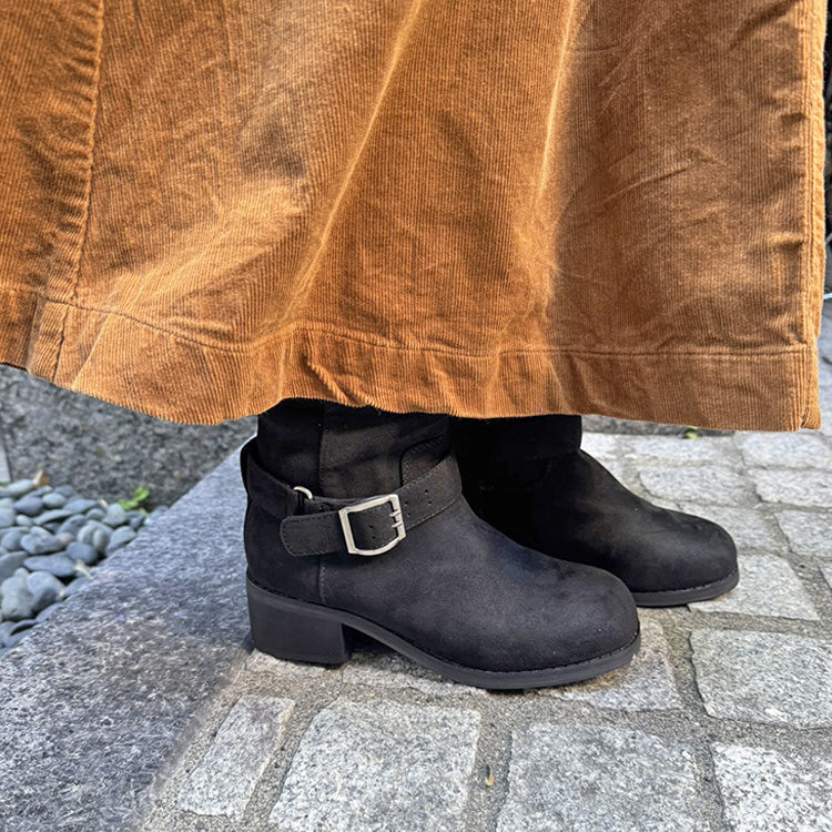 シューズインクローゼット Shoes in Closet -シュークロ- シンプル ベルト ロングブーツ 2469 （ブラック） ブラック
