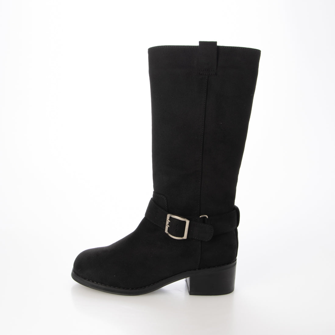 シューズインクローゼット Shoes in Closet -シュークロ- シンプル エンジニア ベルト ミドル ブーツ 2469 （ブラック） ブラック