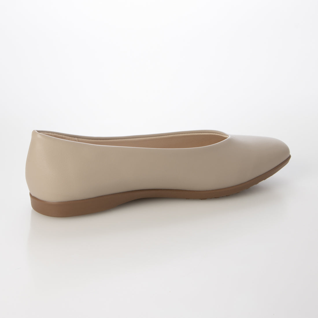 シューズインクローゼット Shoes in Closet -シュークロ- 超軽量 スクエア Vカット ベーシック フラットパンプス 3027 （グレージュ） グレージュ