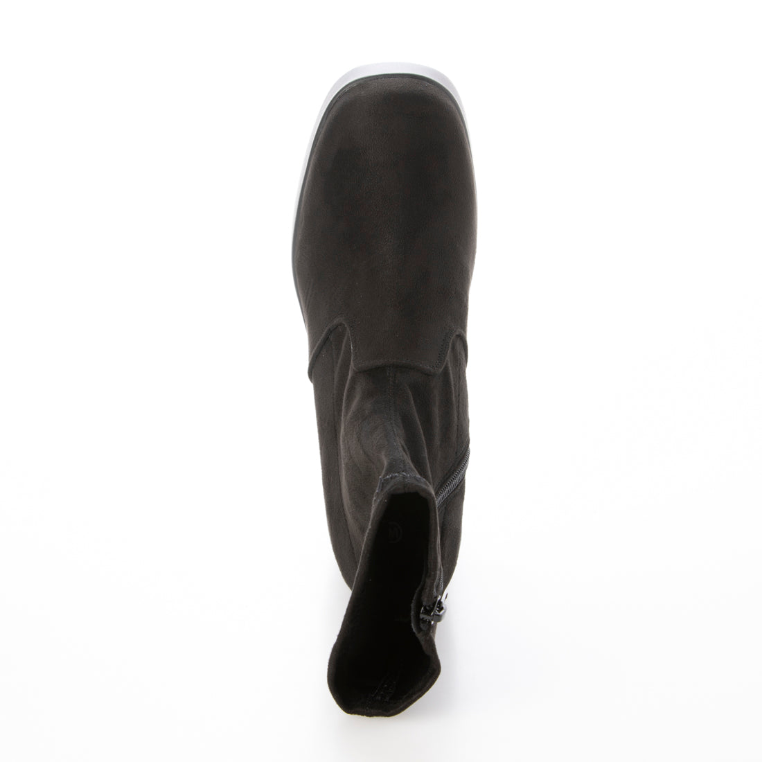 シューズインクローゼット  Shoes in Closet -シュークロ- 厚底 チャンキーヒール スタイリッシュ ショートブーツ 1847 （ブラック/スエード） ブラック/スエード
