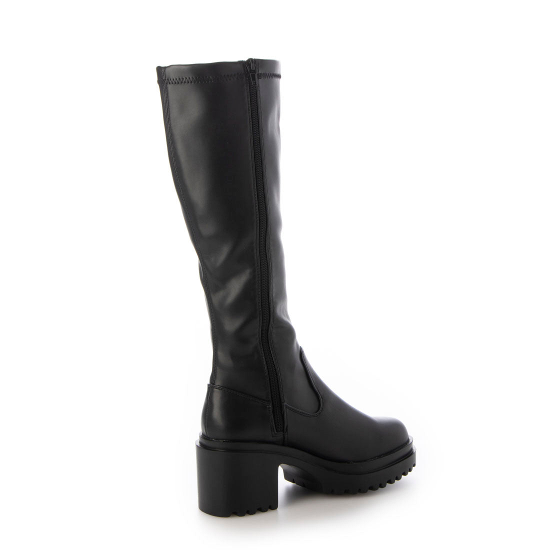 シューズインクローゼット  Shoes in Closet -シュークロ- 厚底 ヒールアップ プレーンストレッチ ロングブーツ 1879 （ブラック） ブラック