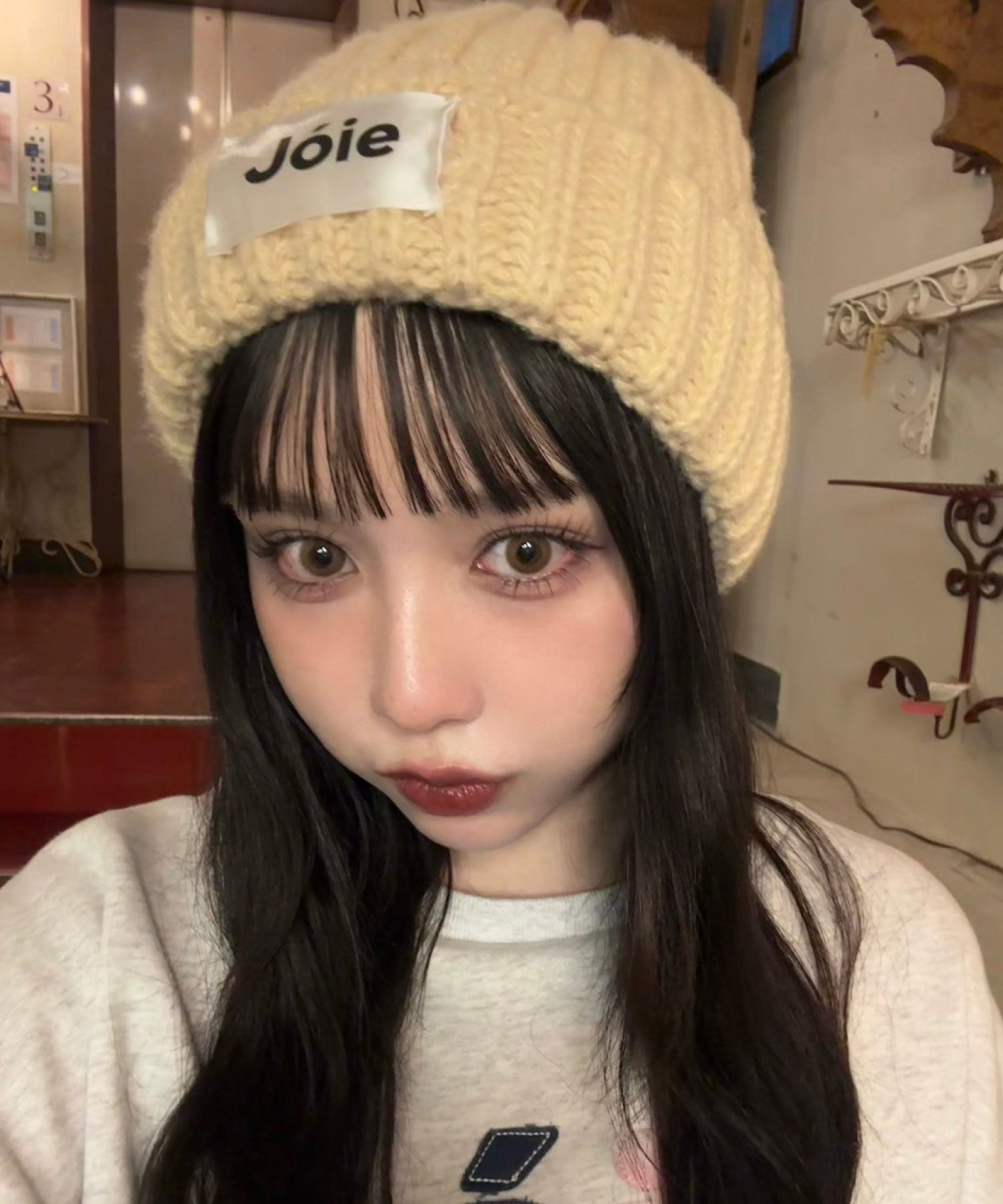 ソラ :SoLA Joiaニット帽 （beige） beige