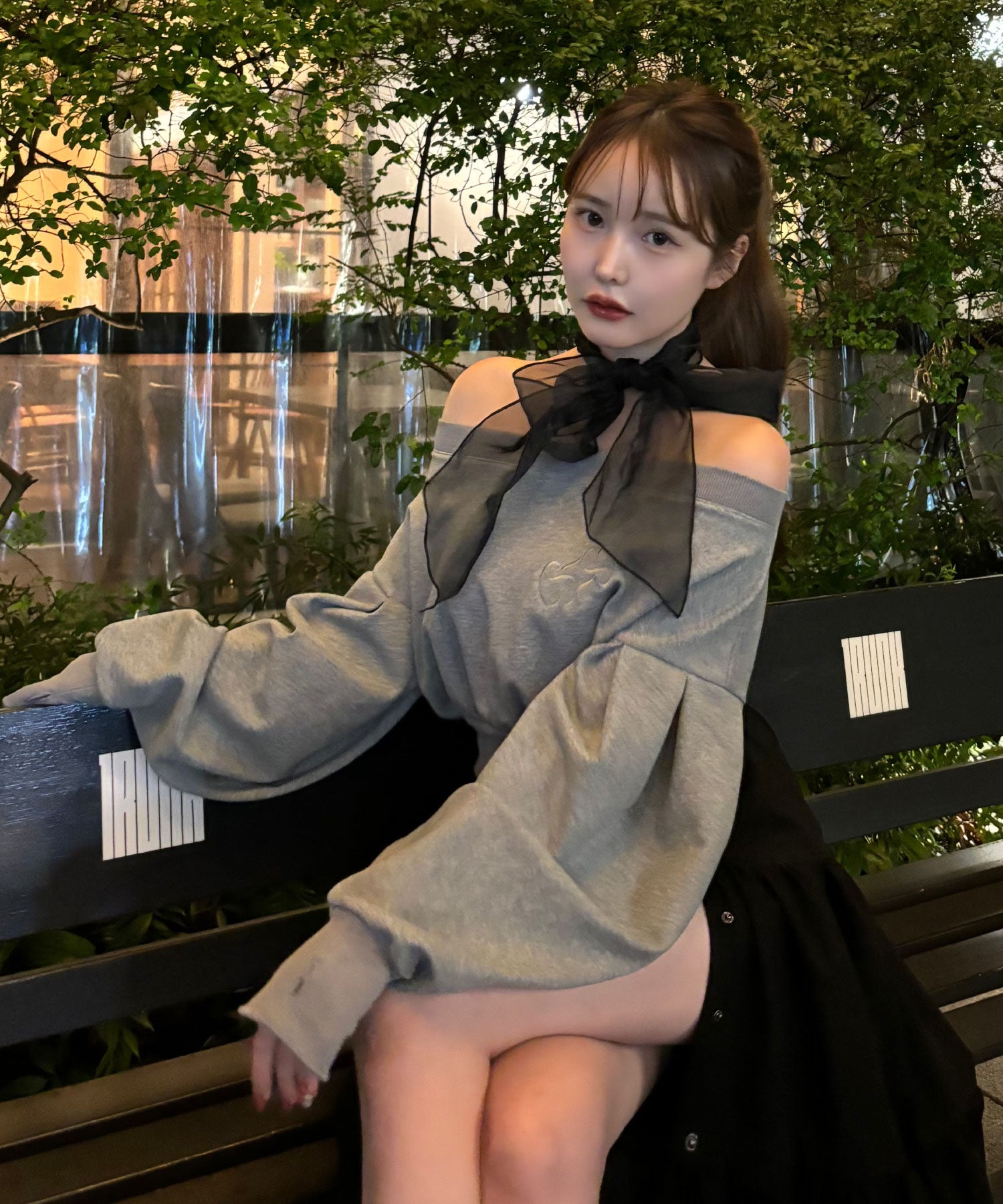 ソラ :SoLA ボリュームスリーブスエット （gray） gray