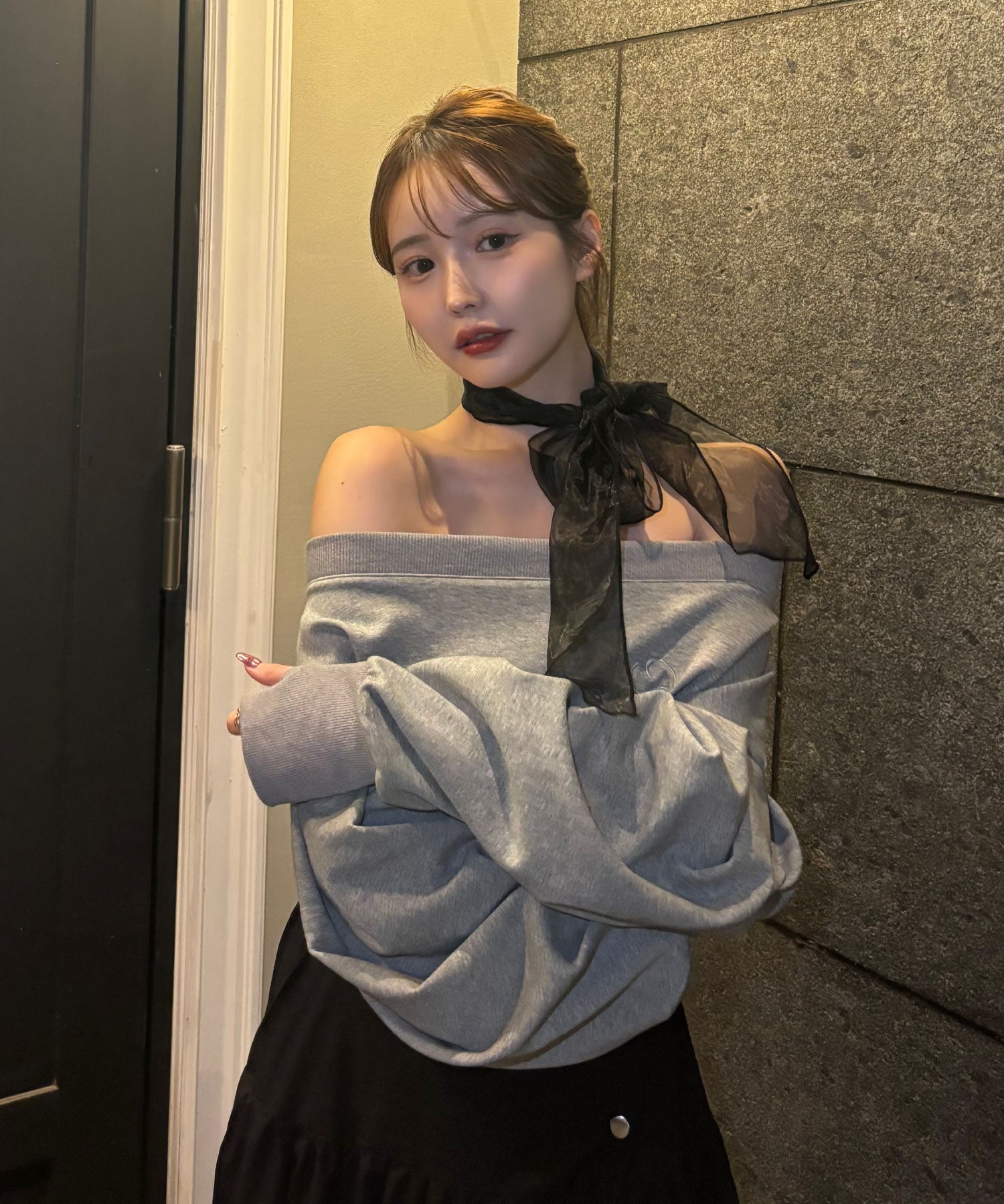 ソラ :SoLA ボリュームスリーブスエット （gray） gray