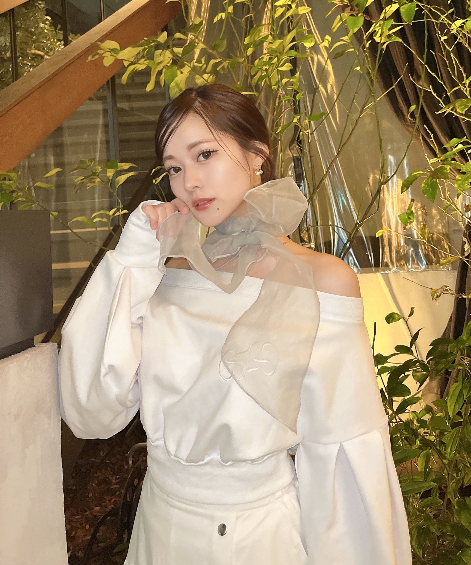ソラ :SoLA ボリュームスリーブスエット （Offwhite） Offwhite