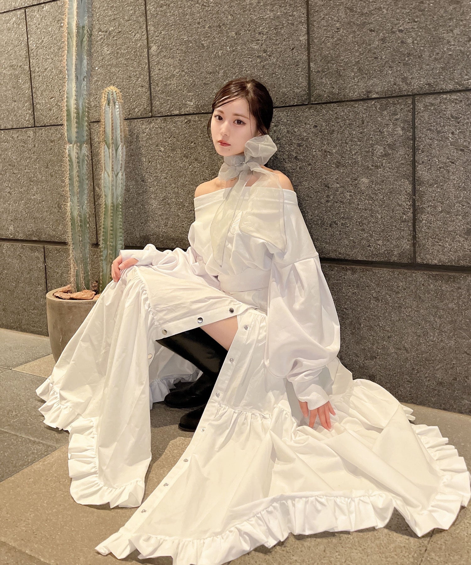 ソラ :SoLA ティアードドレスショートパンツ （Offwhite） Offwhite