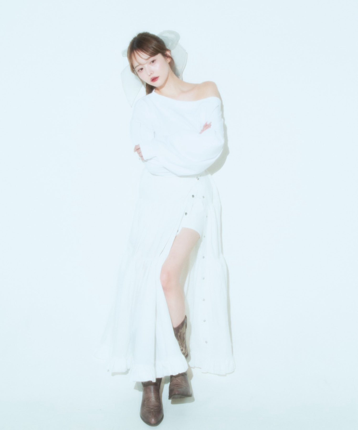 ソラ :SoLA ティアードドレスショートパンツ （Offwhite） Offwhite