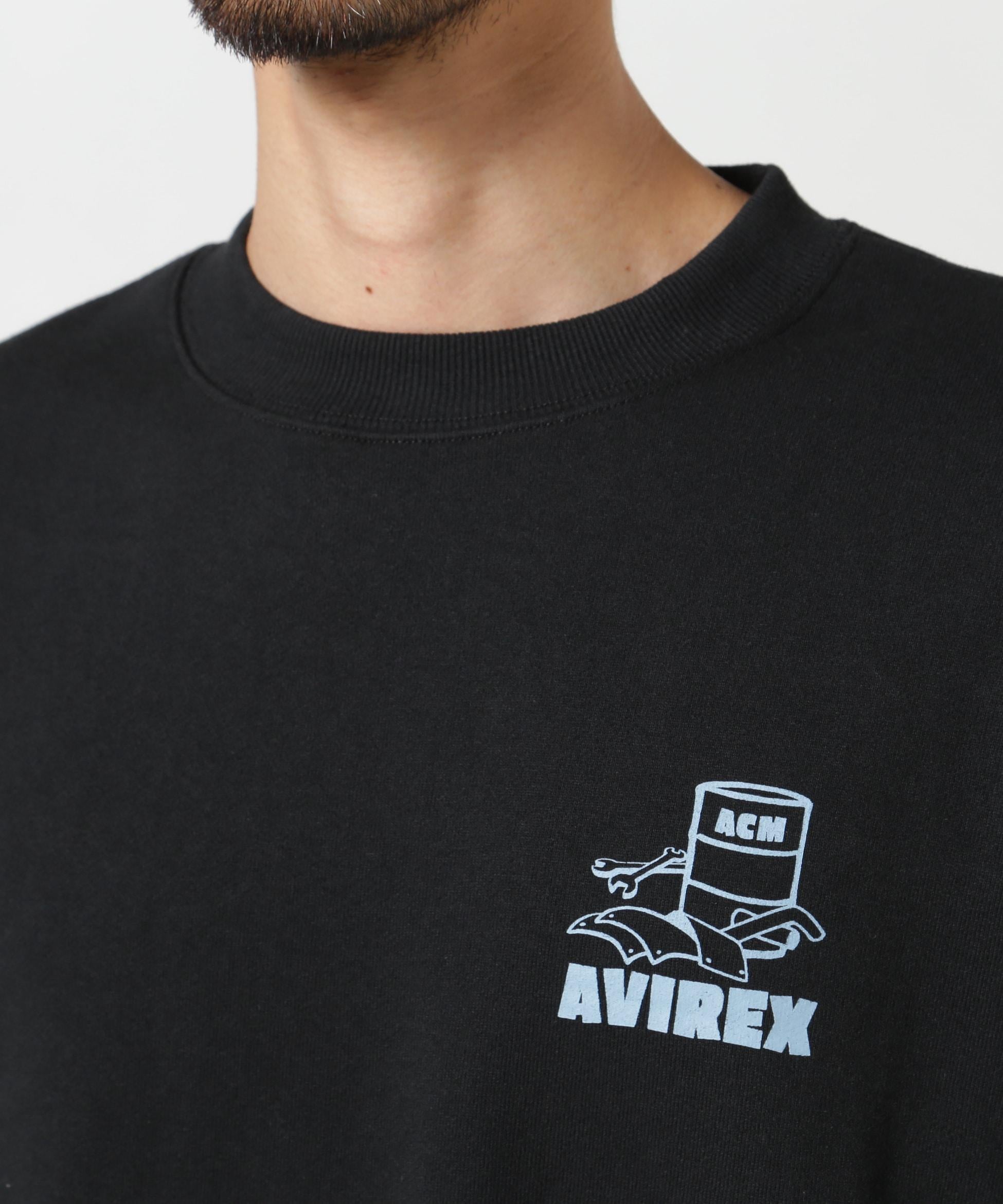 《WEB&DEPOT限定》FLIGHT MECHANIC CREW NECK SWEAT / フライト メカニック クルーネック スウェット ブラック