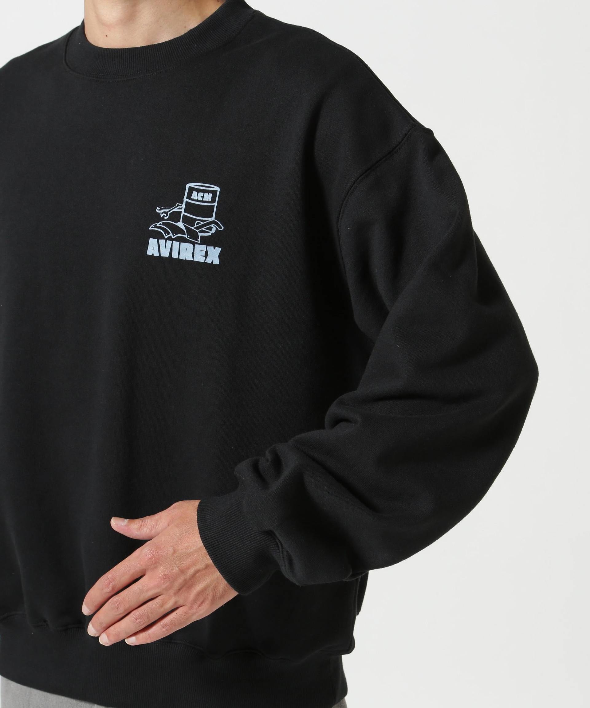 《WEB&DEPOT限定》FLIGHT MECHANIC CREW NECK SWEAT / フライト メカニック クルーネック スウェット ブラック