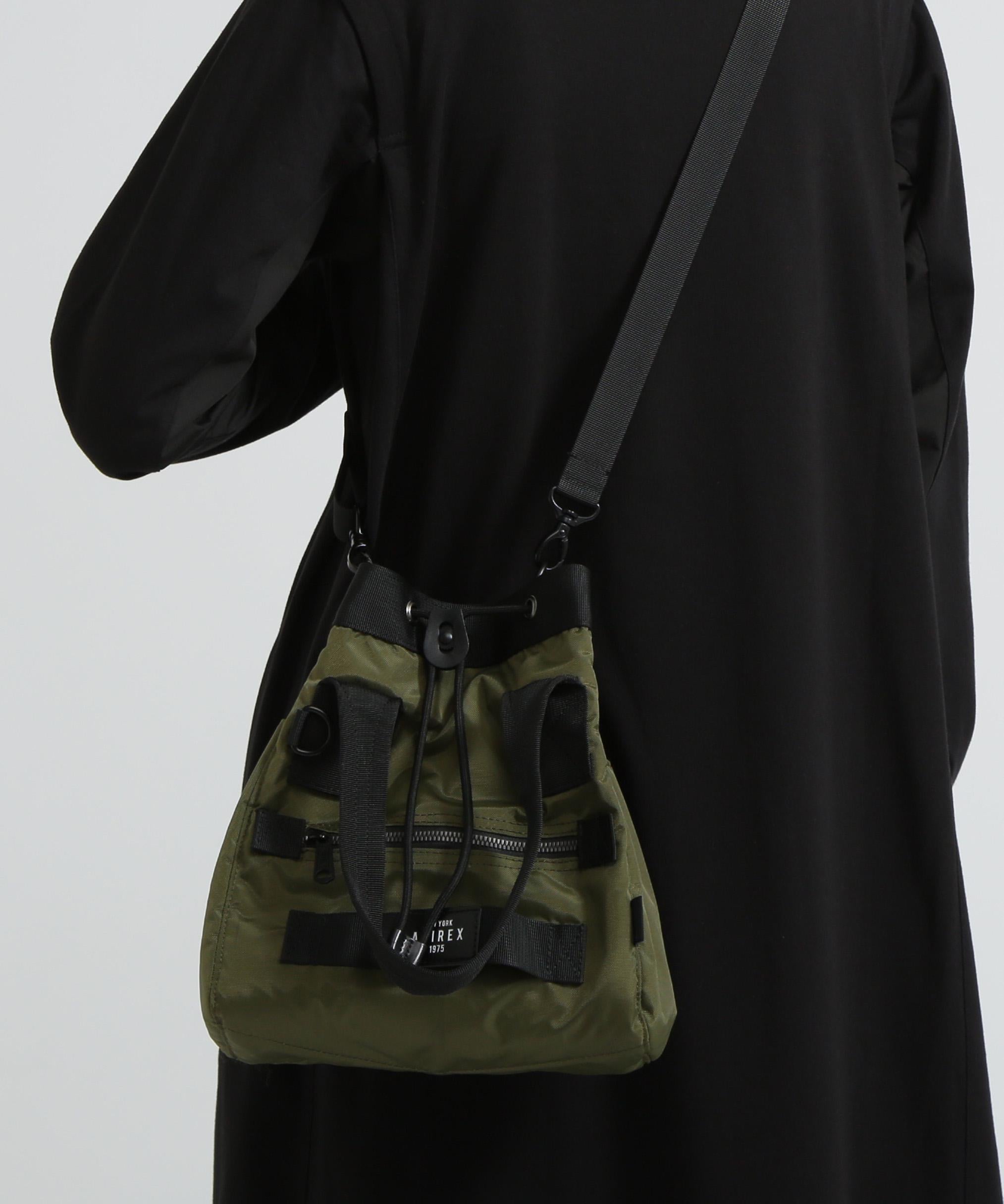《直営店限定》NYLON MINI SHOULDE> RAG/ナイロンミニショルダーバッグ オリーブ
