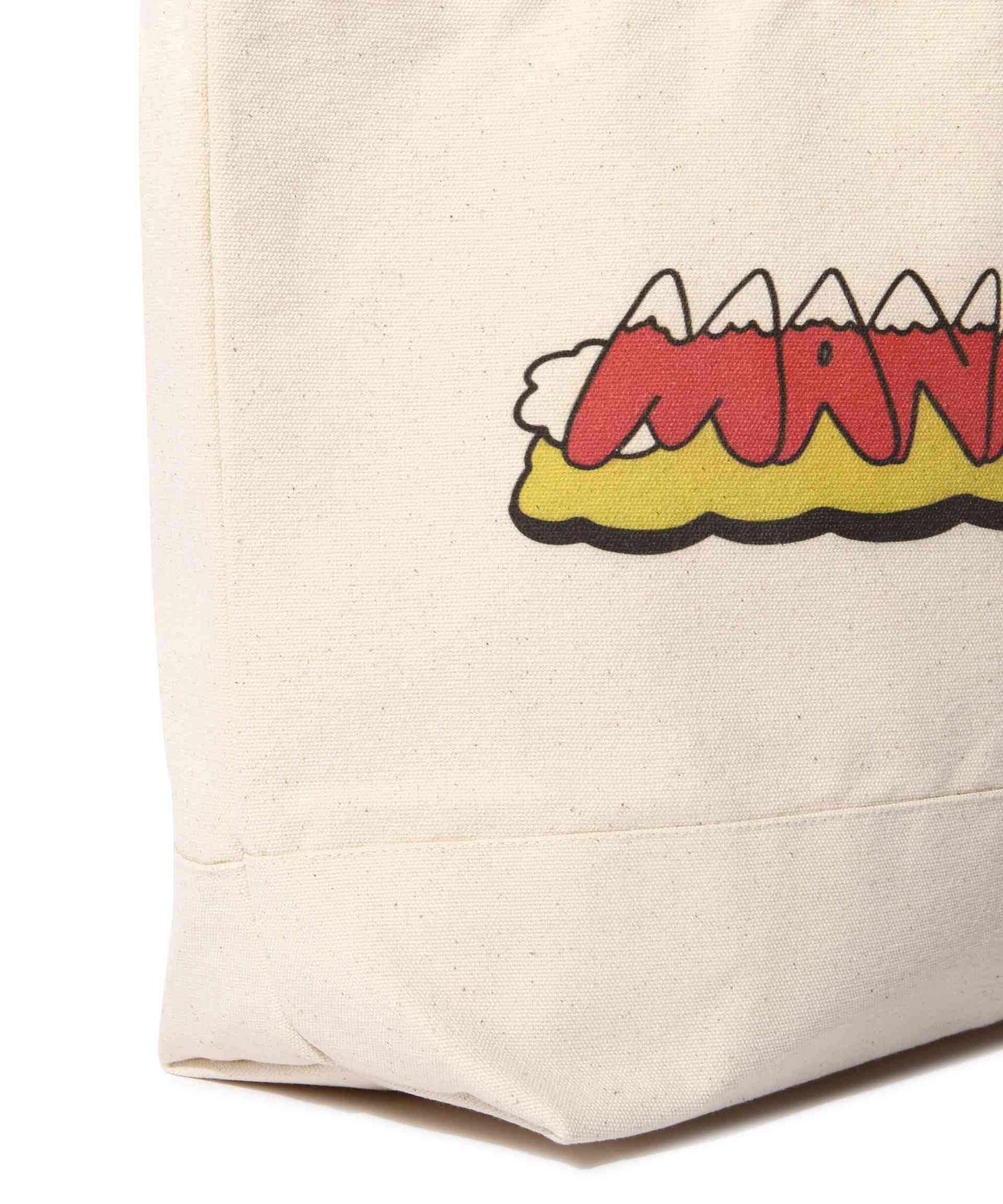 MANASTASH/マナスタッシュ/TOON MT. LOGO 2WAY TOTE RAG ナチュラル4