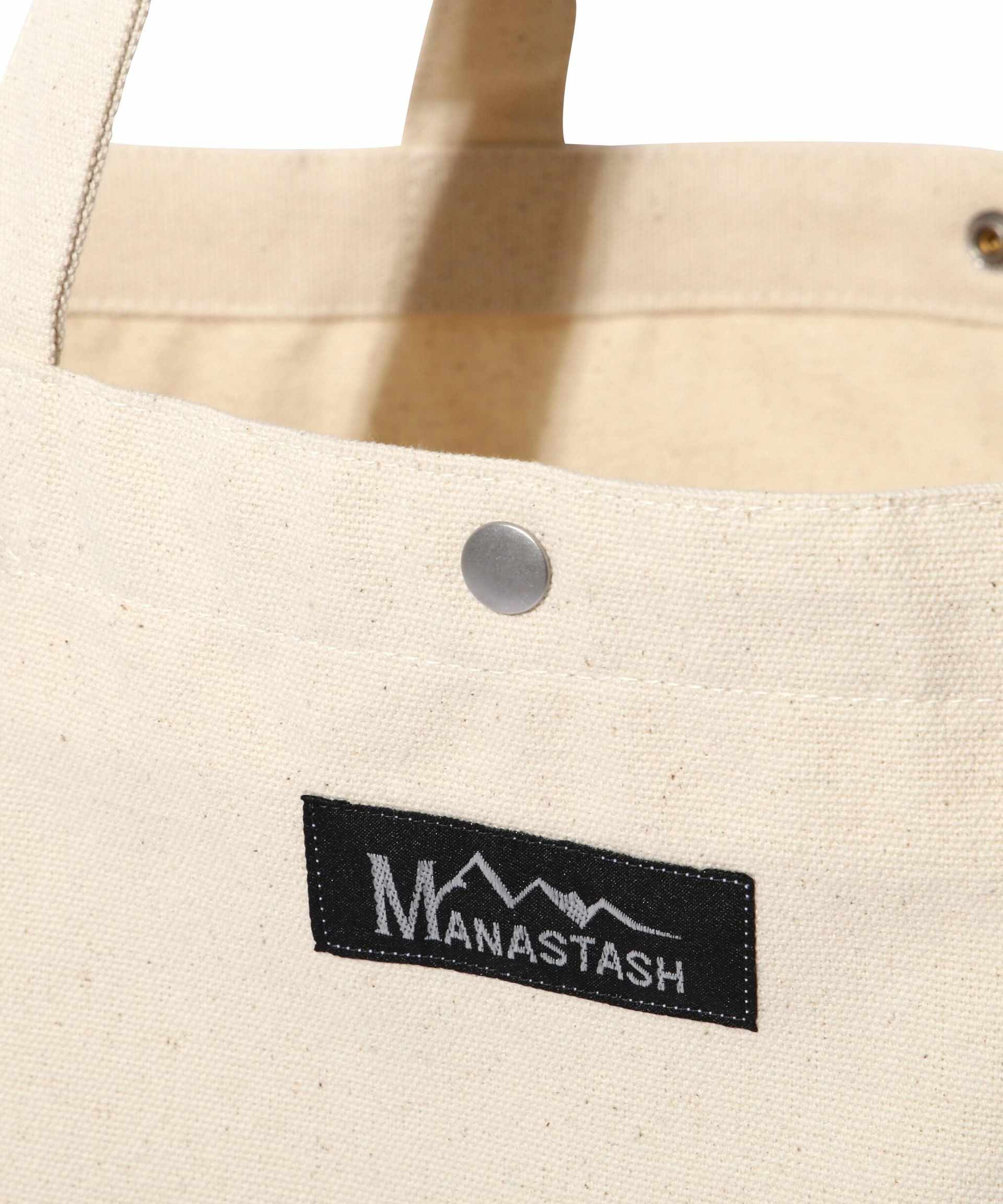 MANASTASH/マナスタッシュ/TOON MT. LOGO 2WAY TOTE RAG ナチュラル4