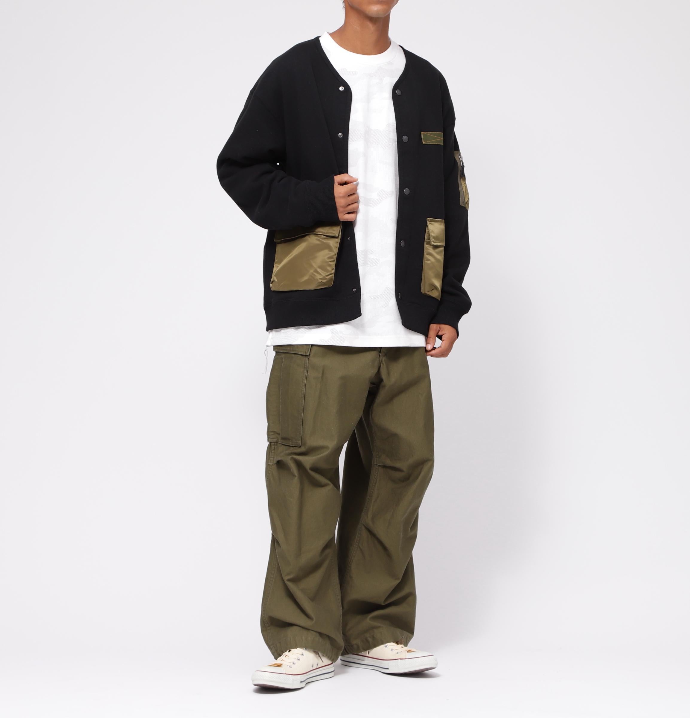 《WER&DEPOT限定》TACTICAL CA>DIGAN / タクティカル カーディガン / AVI>EX / アヴィレックス ブラック1