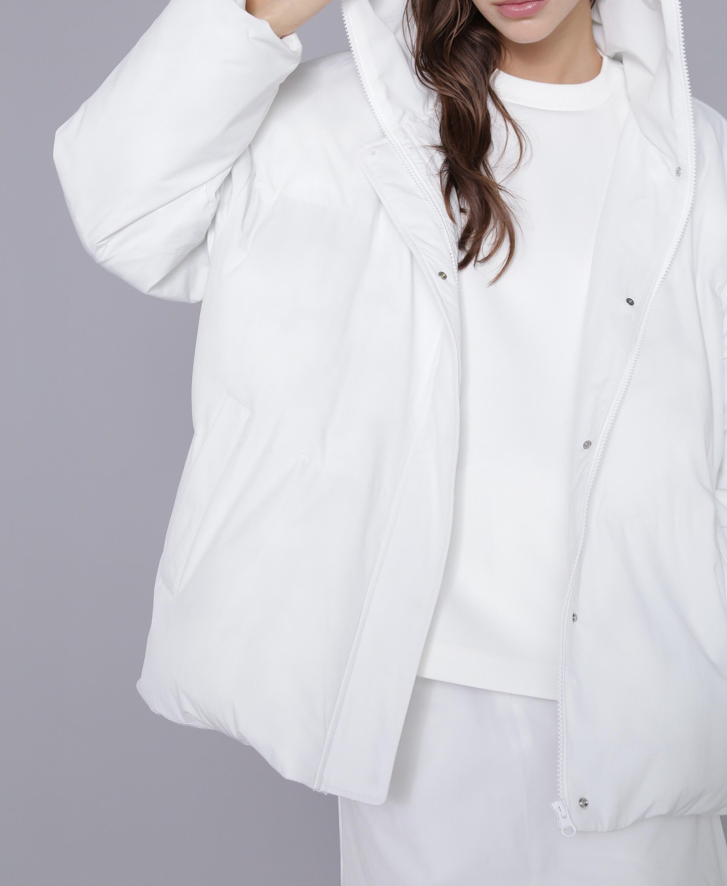 [THE HOLIDAY CLOSET] 中綿フードコート ホワイト