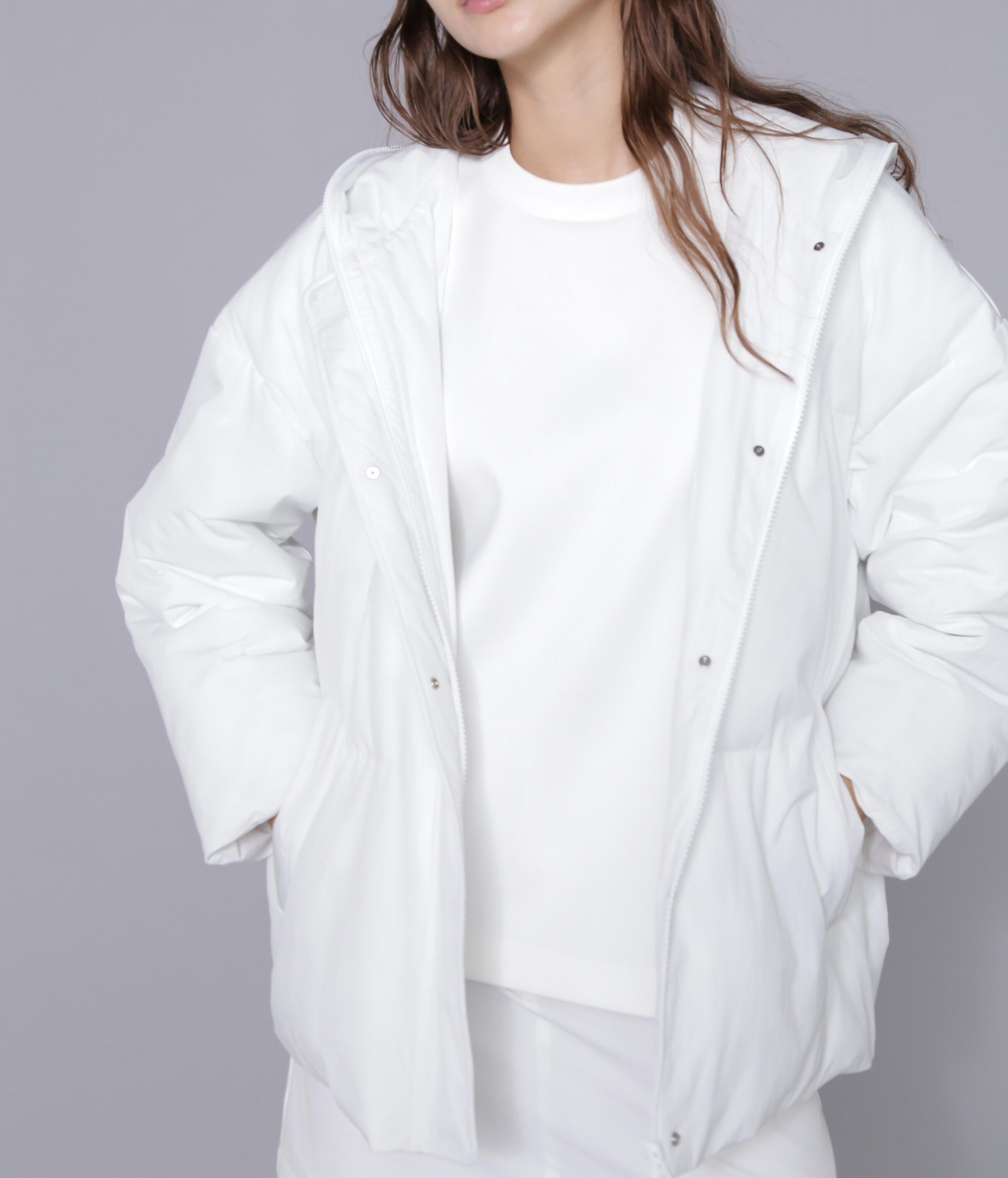 [THE HOLIDAY CLOSET] 中綿フードコート ホワイト