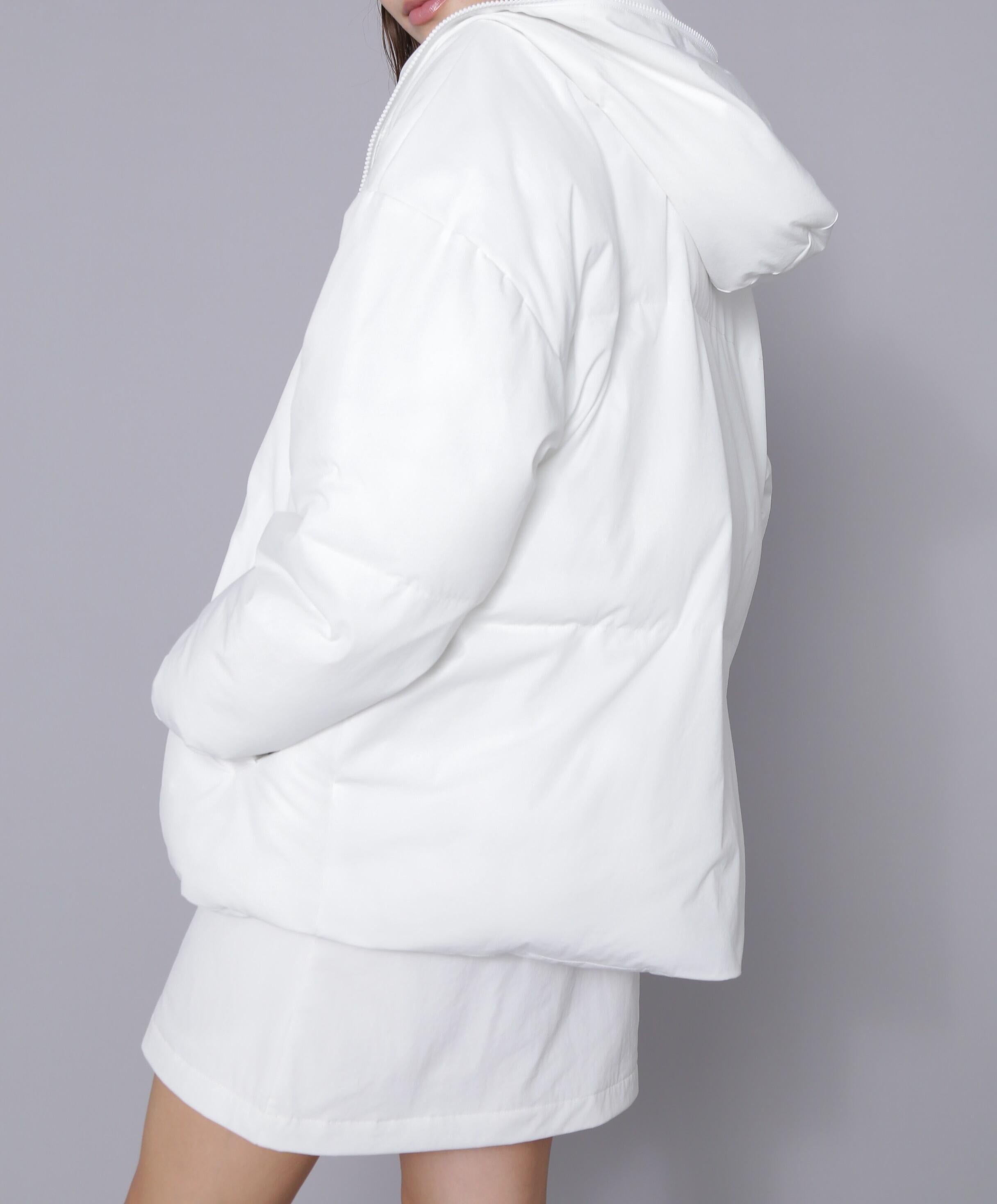 [THE HOLIDAY CLOSET] 中綿フードコート ホワイト