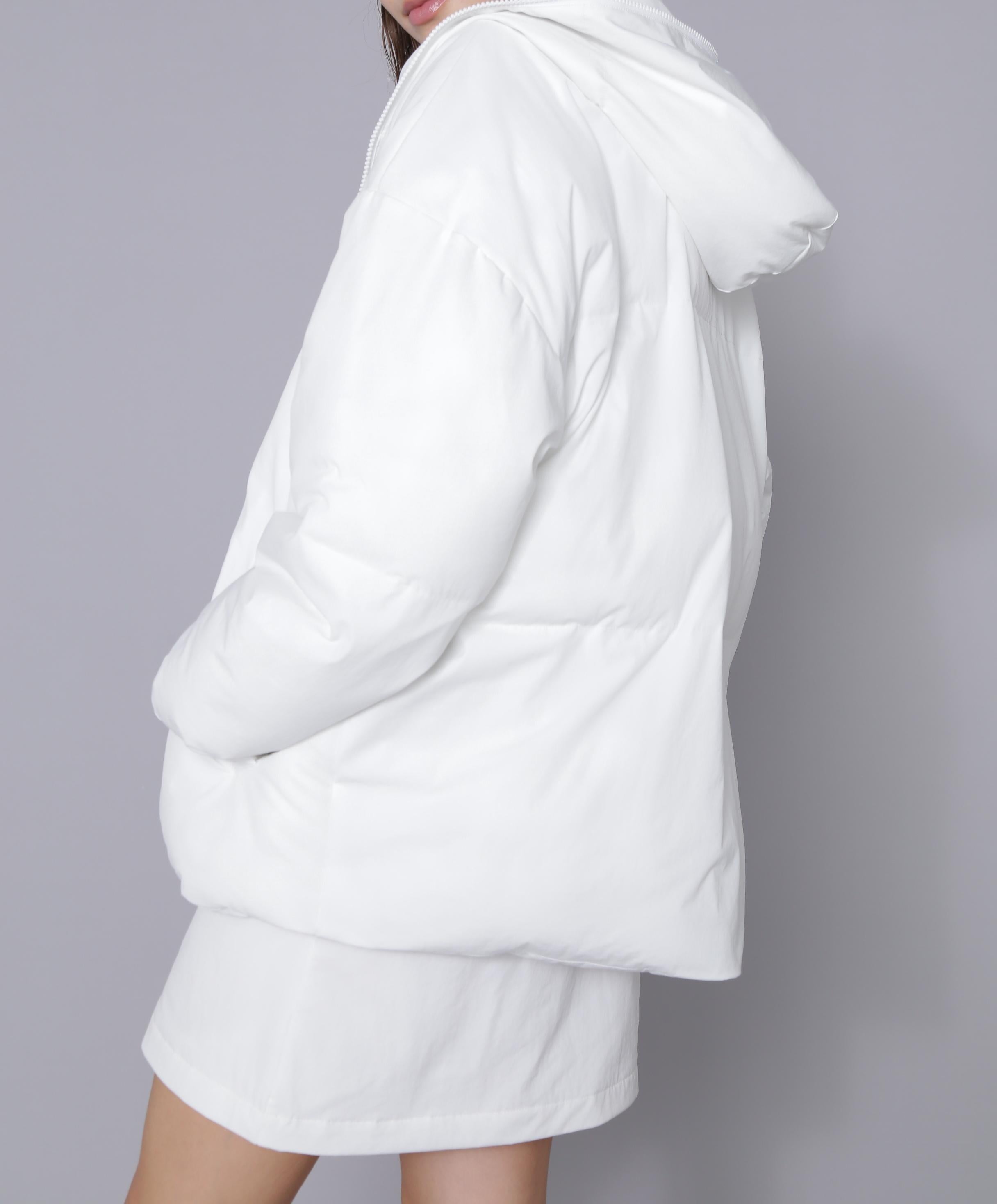 [THE HOLIDAY CLOSET] 中綿フードコート ホワイト