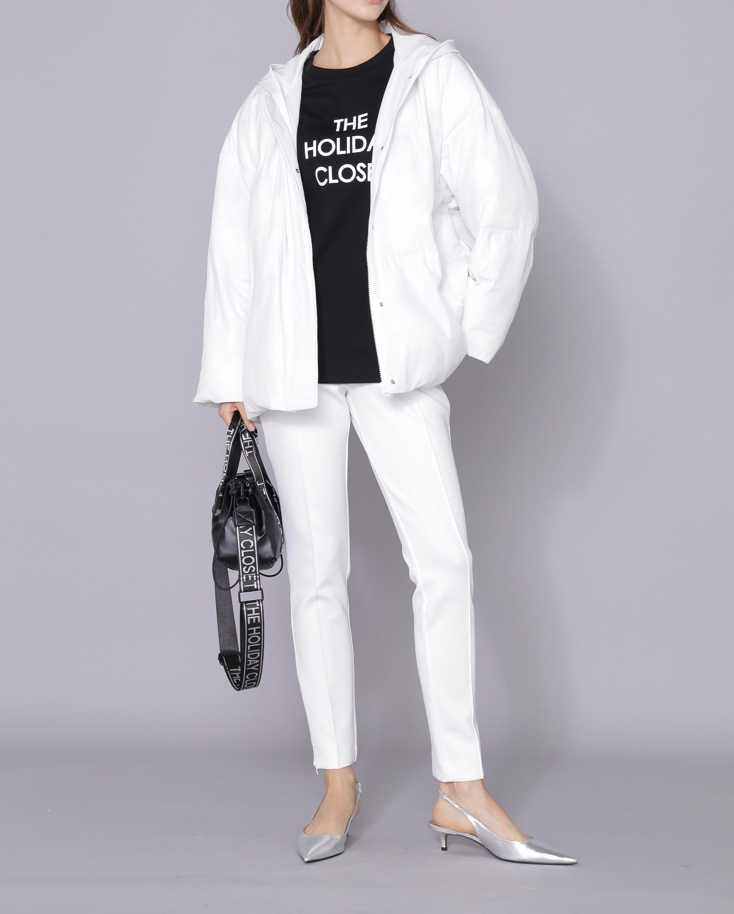 [THE HOLIDAY CLOSET] 中綿フードコート ホワイト