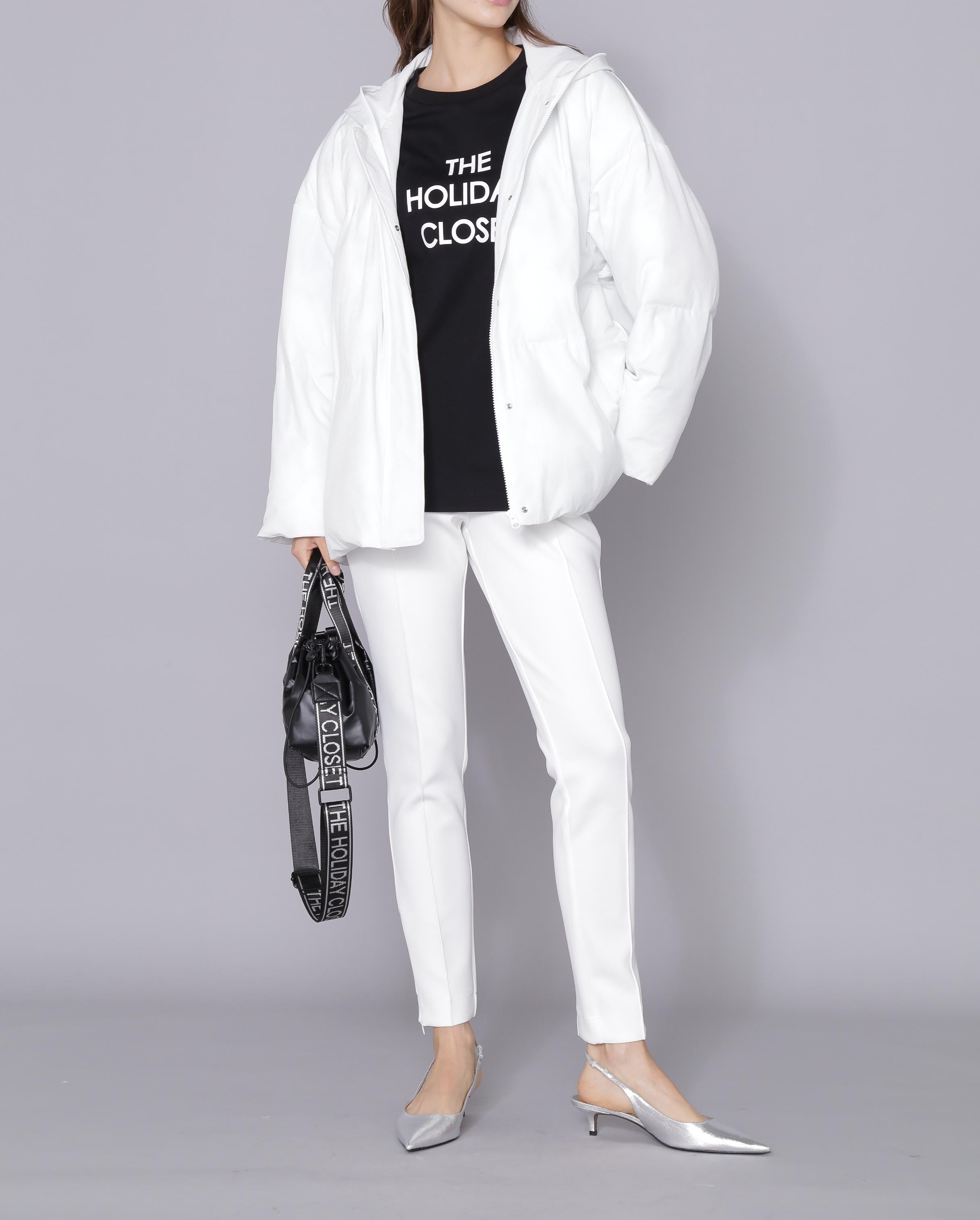 [THE HOLIDAY CLOSET] 中綿フードコート ホワイト