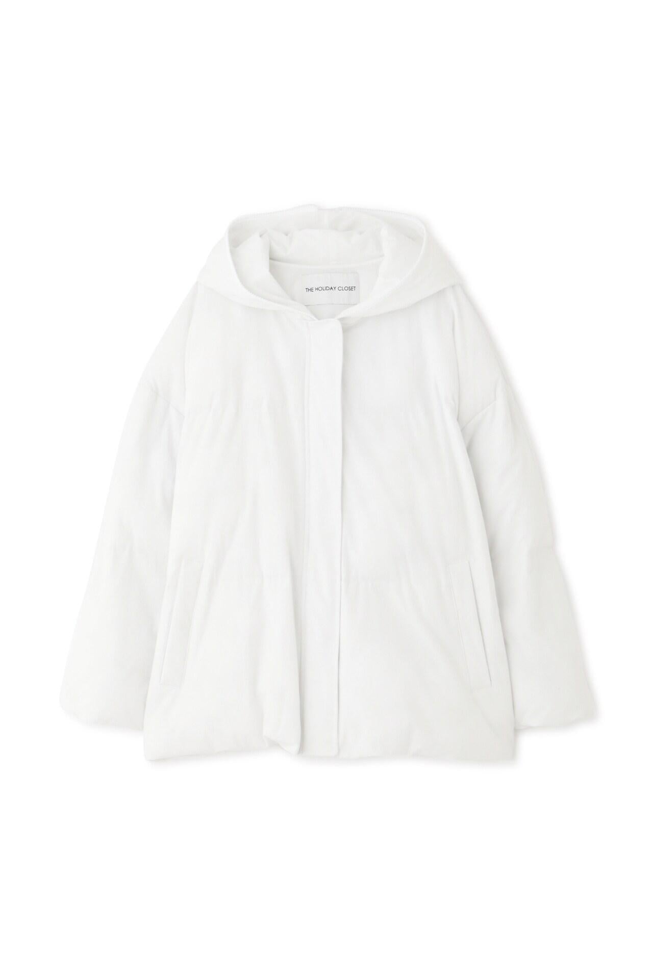 [THE HOLIDAY CLOSET] 中綿フードコート ホワイト