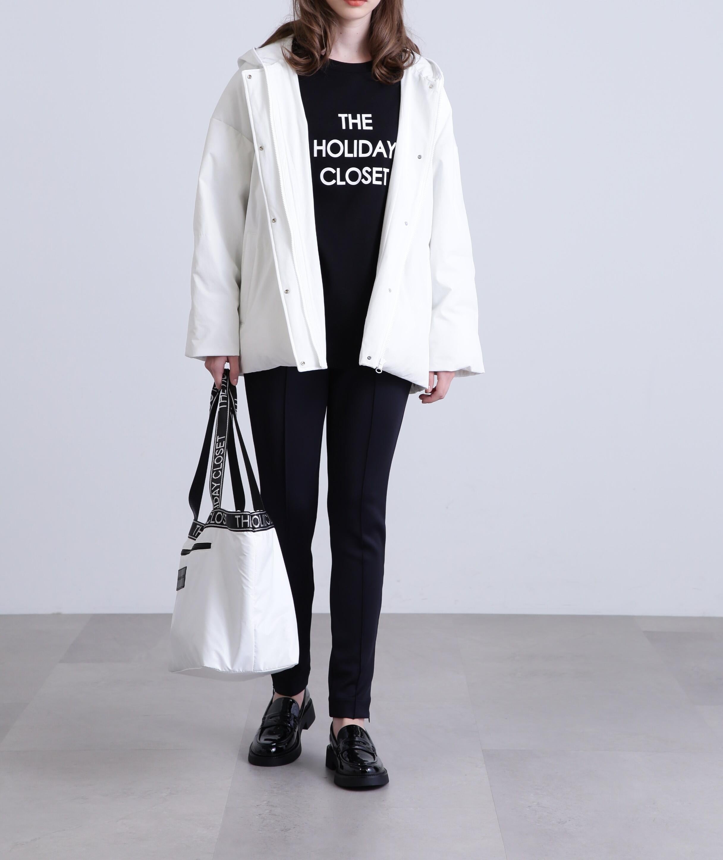 [THE HOLIDAY CLOSET] 中綿フードコート ホワイト