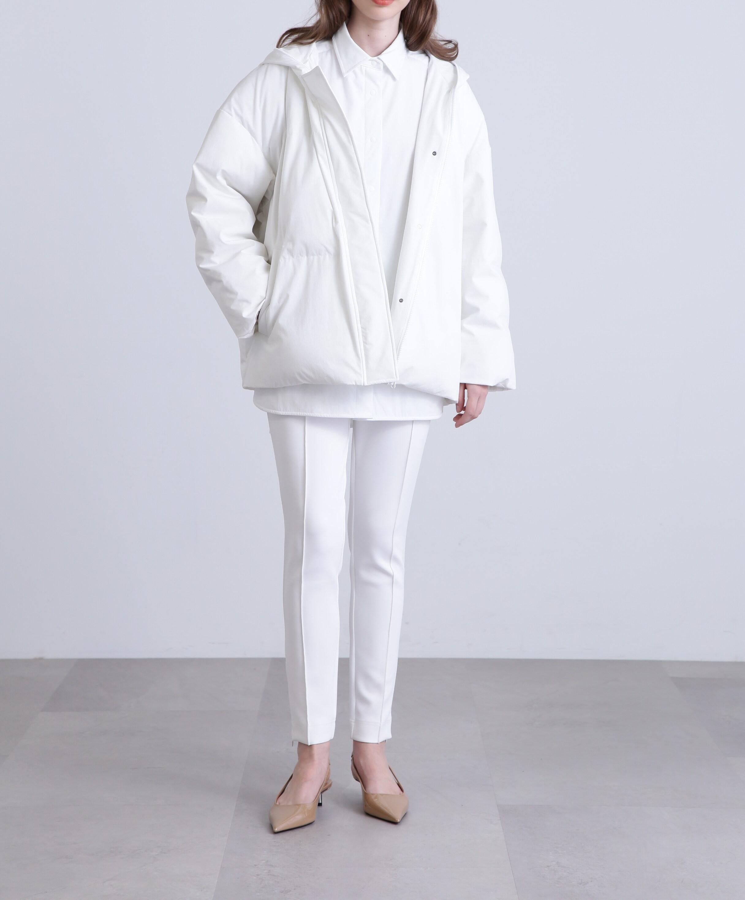 [THE HOLIDAY CLOSET] 中綿フードコート ホワイト