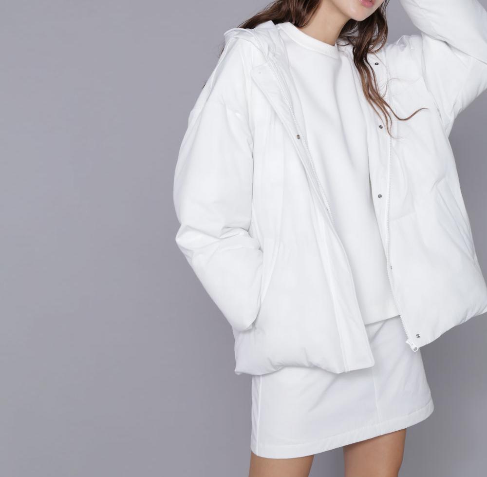 [THE HOLIDAY CLOSET] 中綿フードコート ホワイト