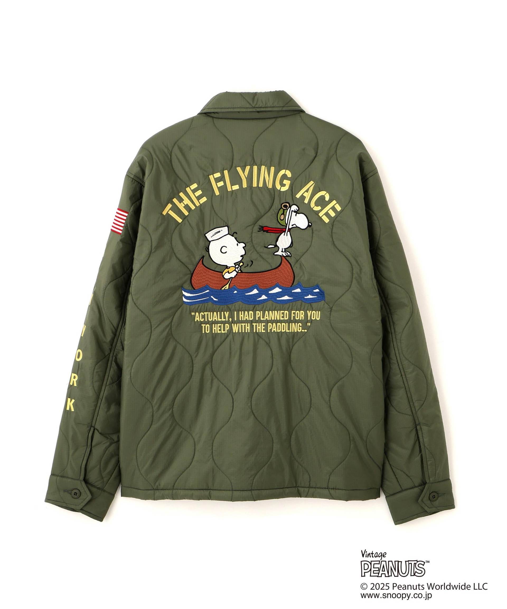 AVIREX × PEANUTS QUILTING JACKET 