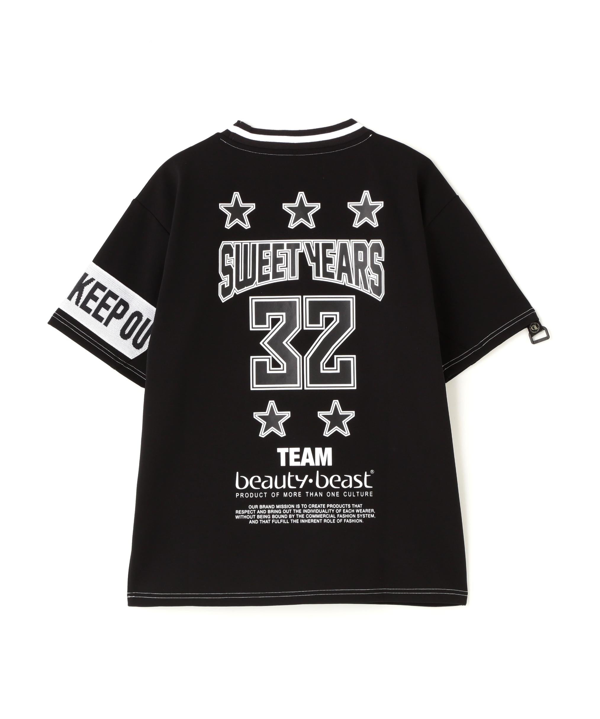 SY32 by SWEET YEARS/SY32×beauty:beast SWEAT TEE ブラック