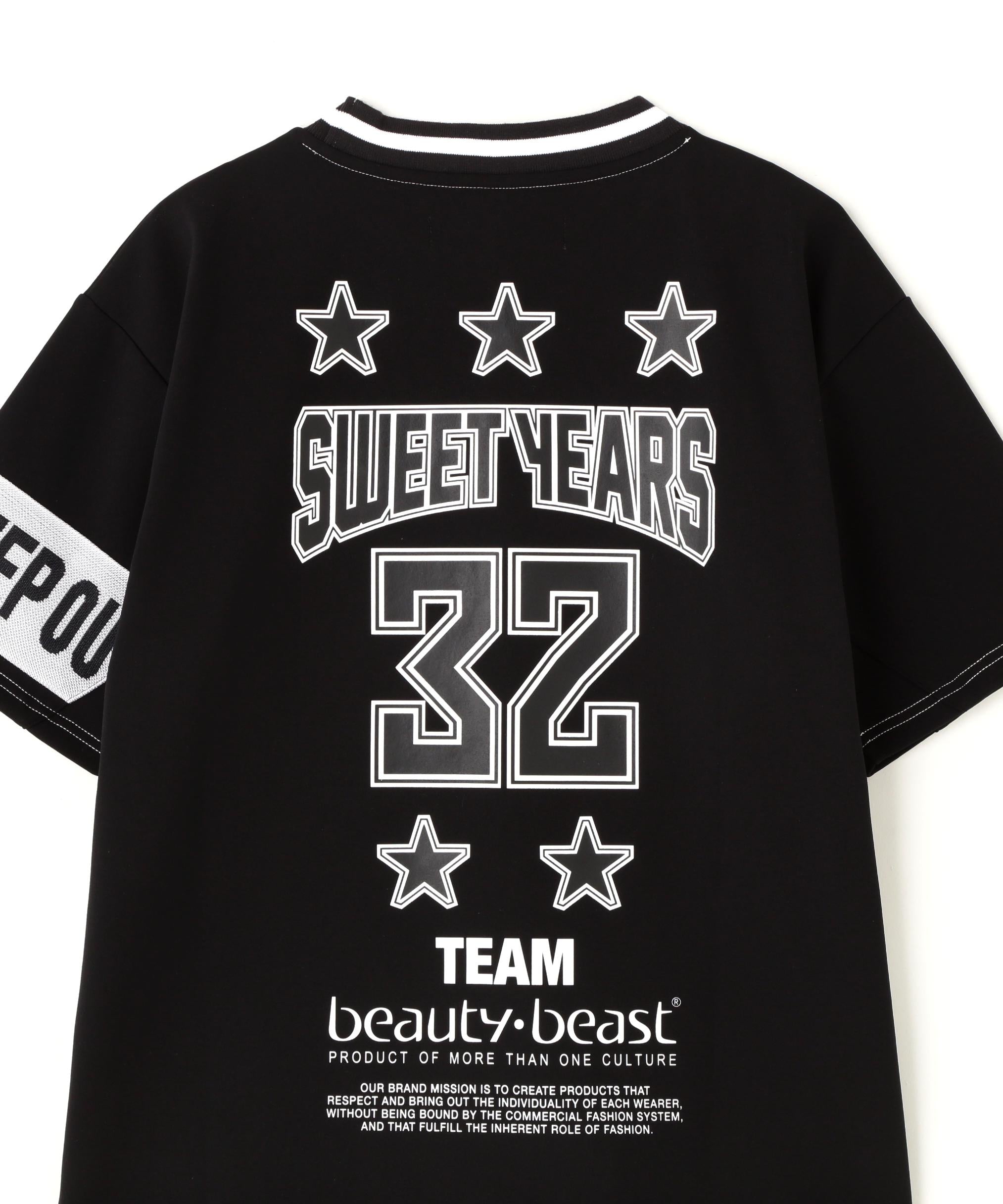SY32 by SWEET YEARS/SY32×beauty:beast SWEAT TEE ブラック