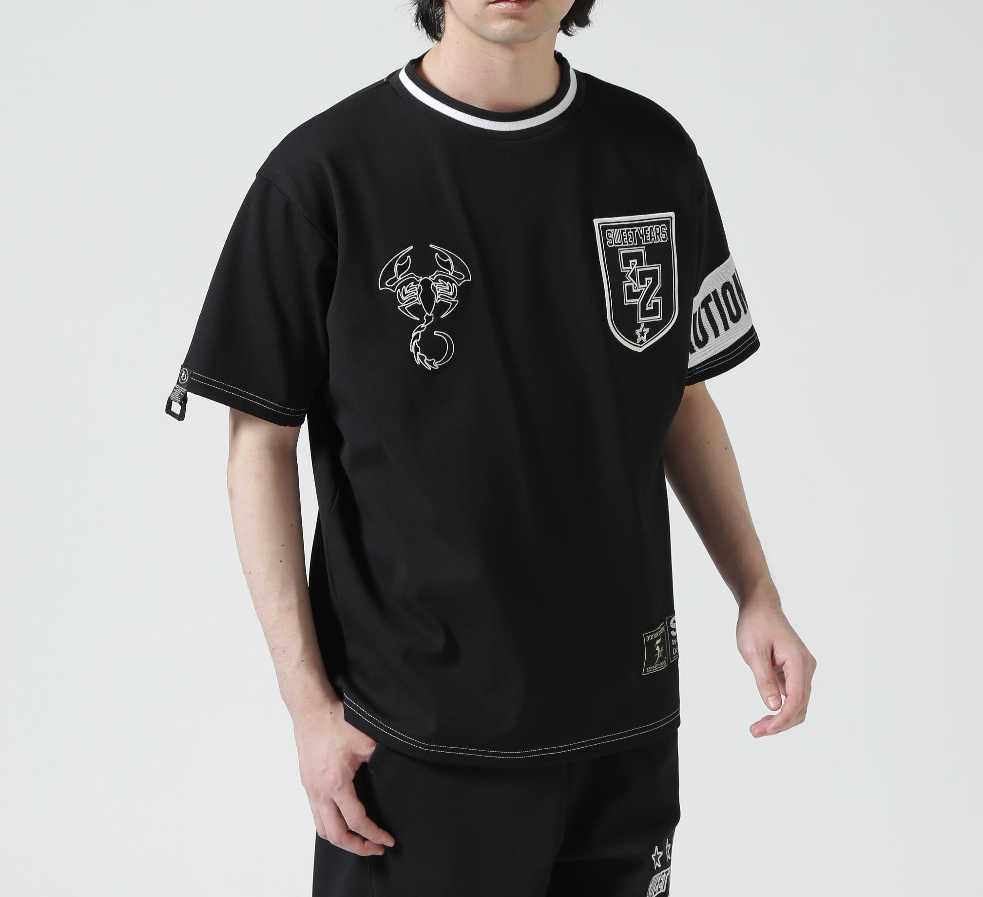 SY32 by SWEET YEARS/SY32×beauty:beast SWEAT TEE ブラック