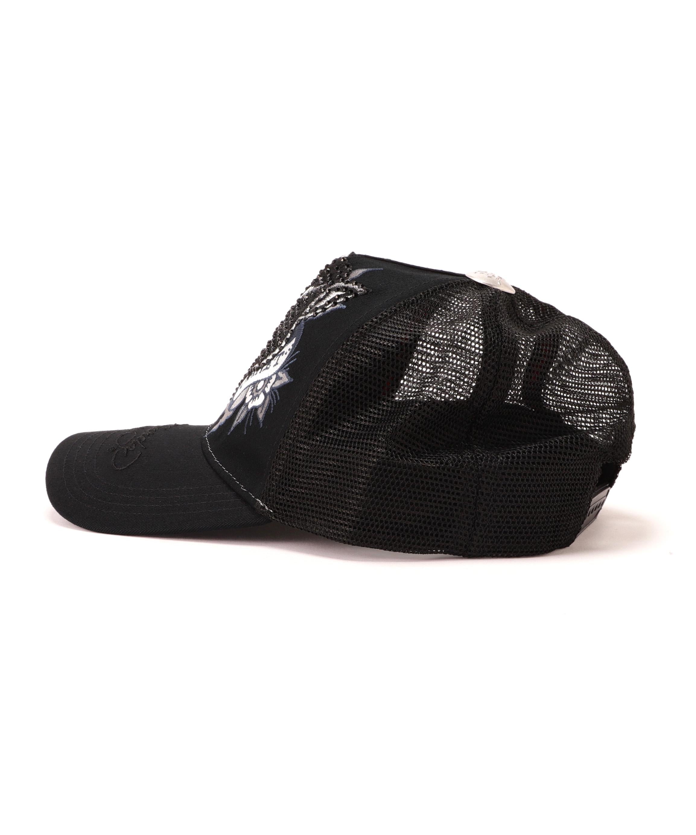 Ed Hardy/エド ハーディー/ED HARDY LEOPARD R-STONE CAP ブラック
