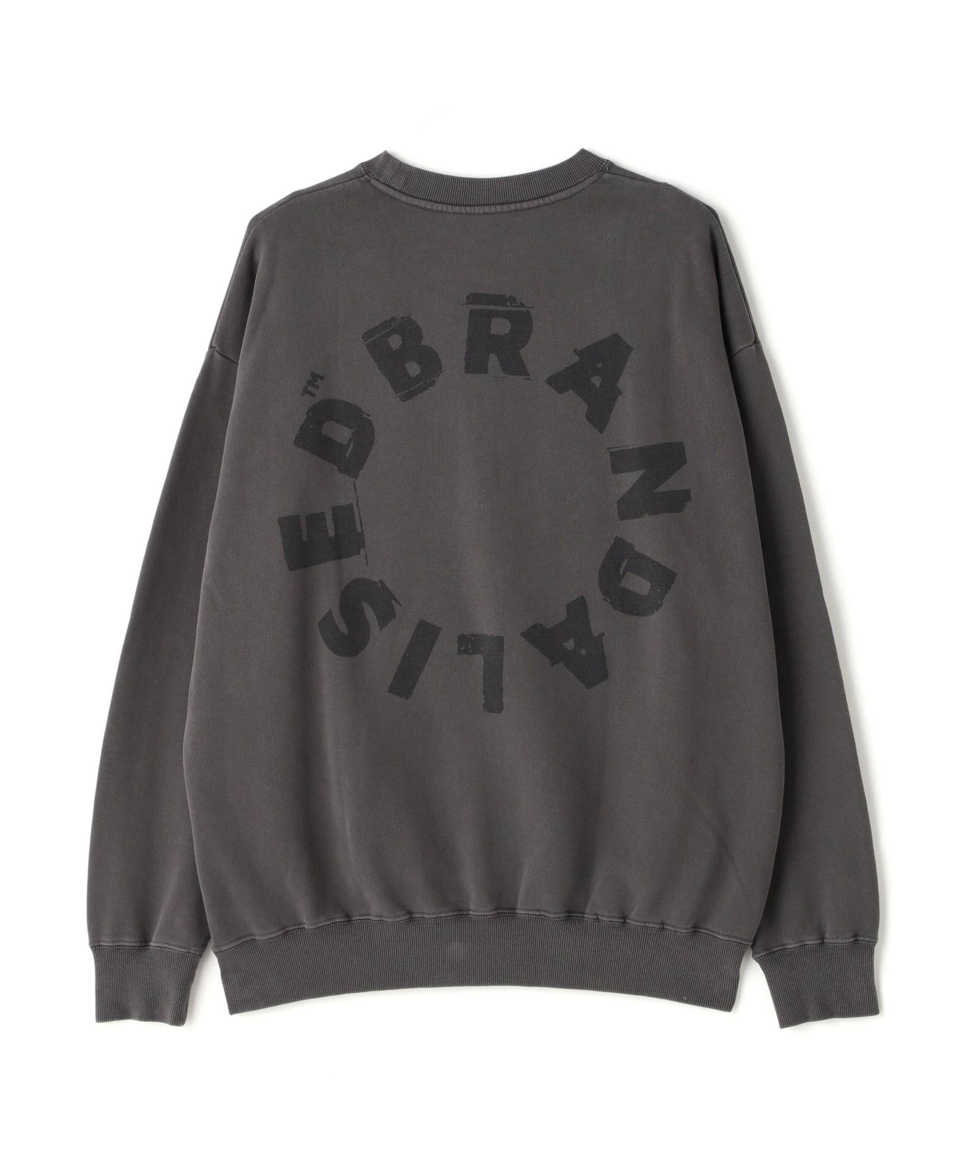 DankeSchon×R>ANDALISED/ダンケシェーン×ブランダライズド/SWEAT C>EWNECK FLOWE> ROMRE> ブラック