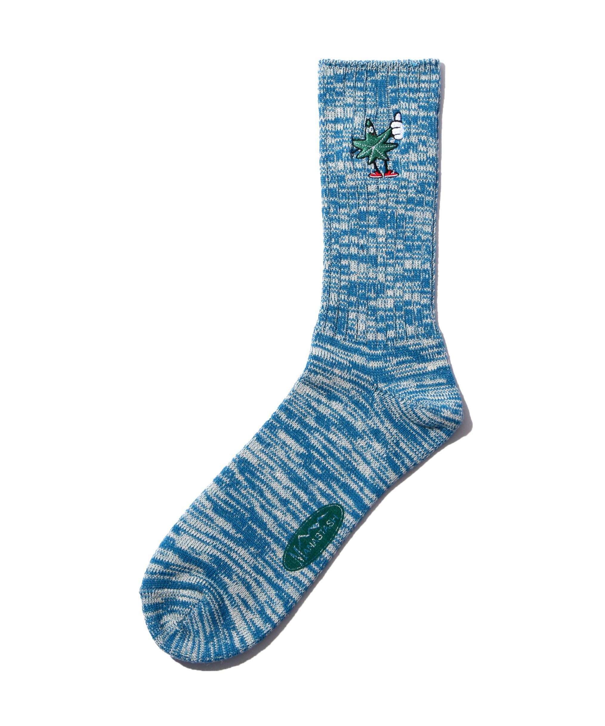 MANASTASH/マナスタッシュ/MANA ENR. HEMP MIX SOX ターコイズ4