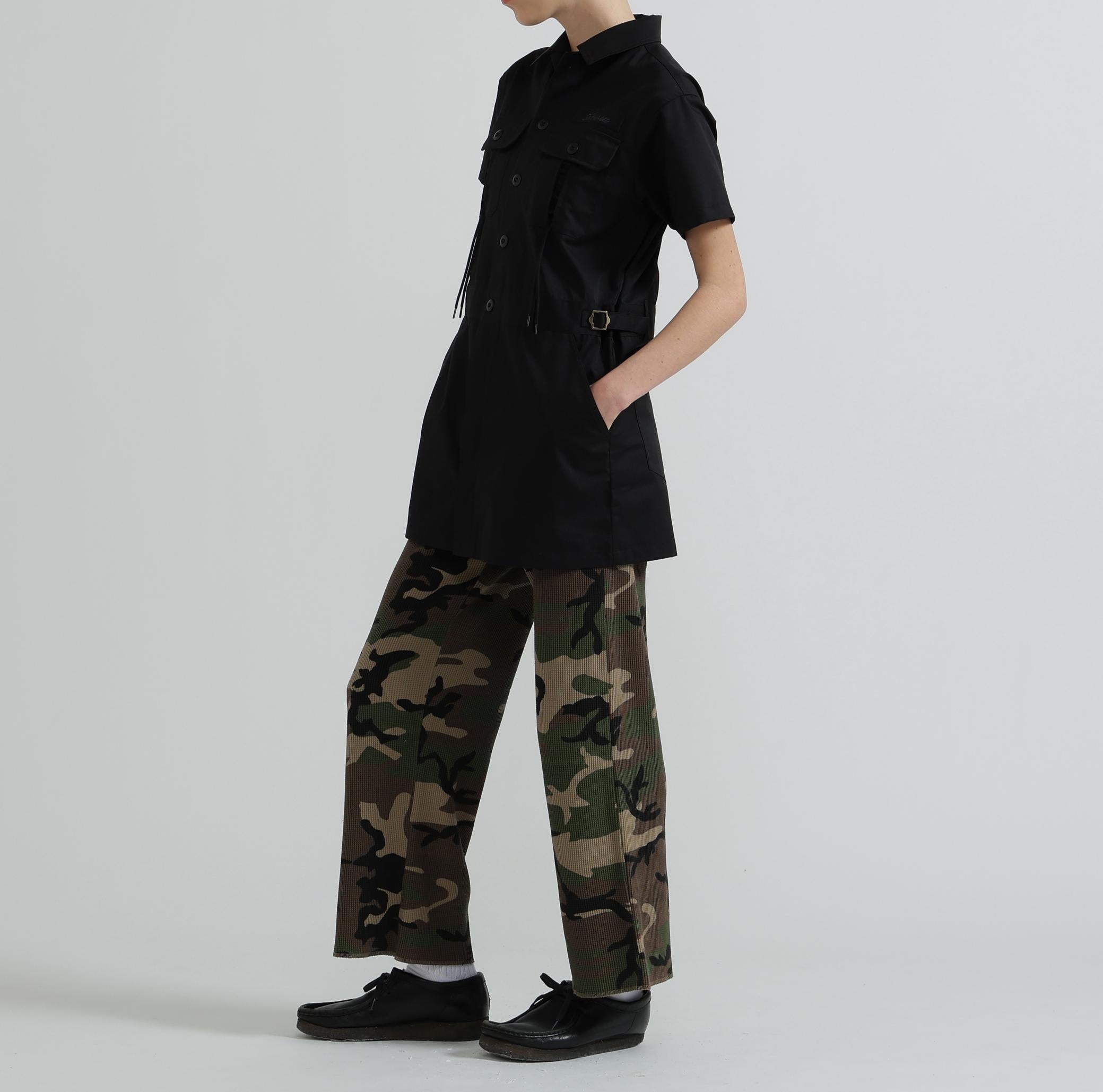 《直営店限定》CAMO WAFFLE PANTS オリーブカモ1