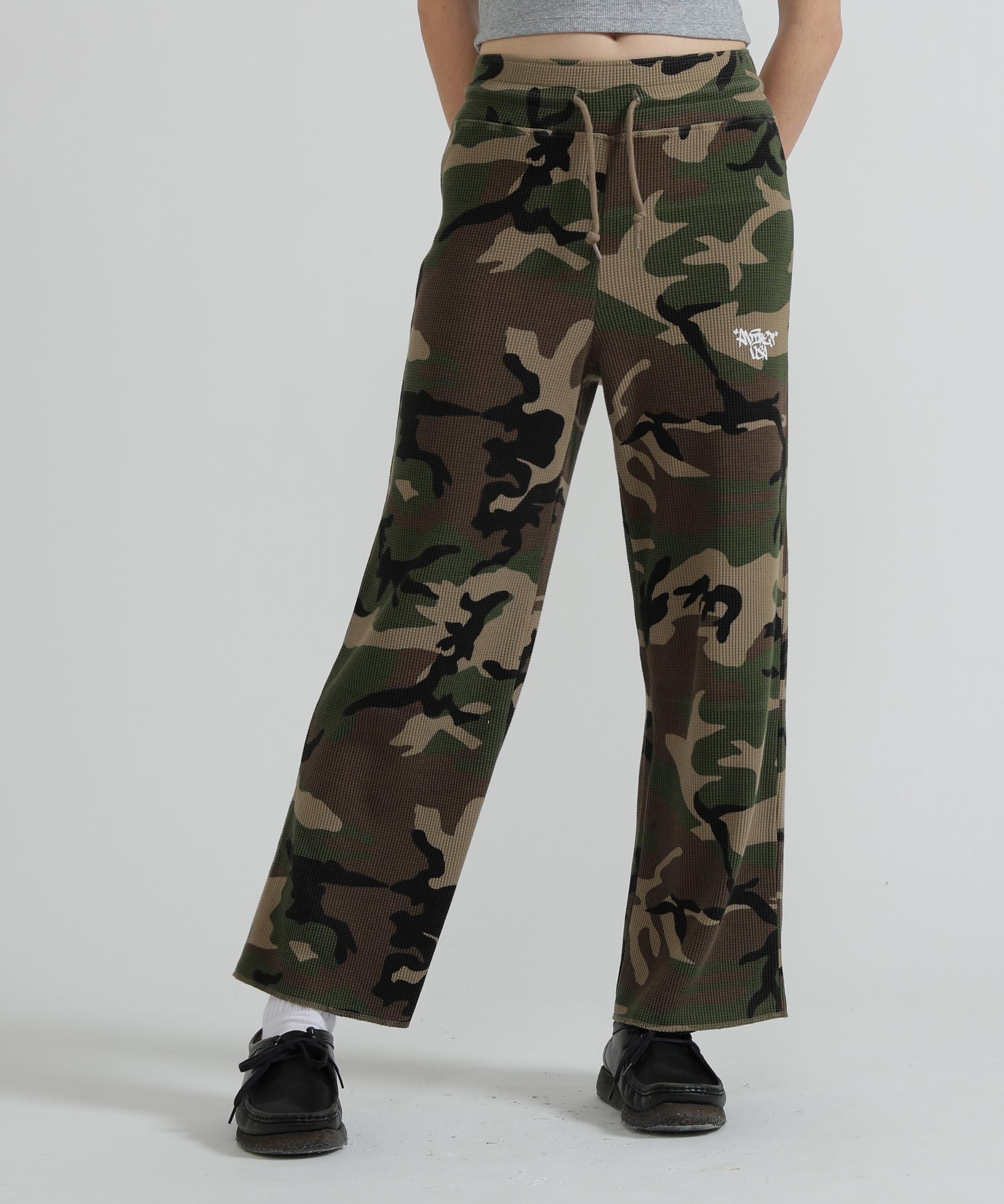 《直営店限定》CAMO WAFFLE PANTS オリーブカモ1