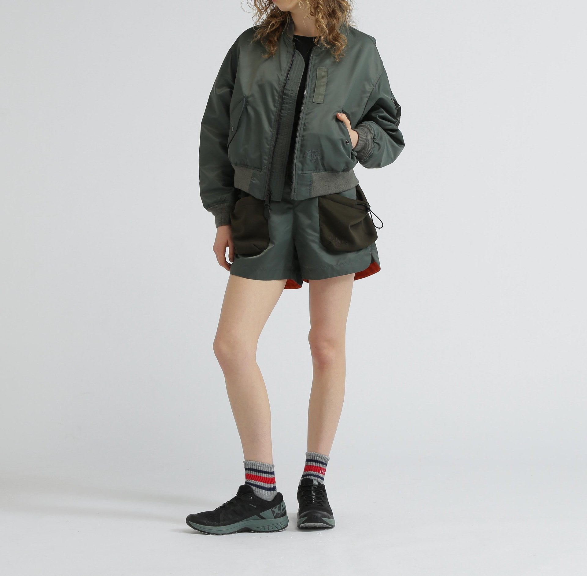 SHO>T LIGHT MA-1/ショートMA-1 オリーブ