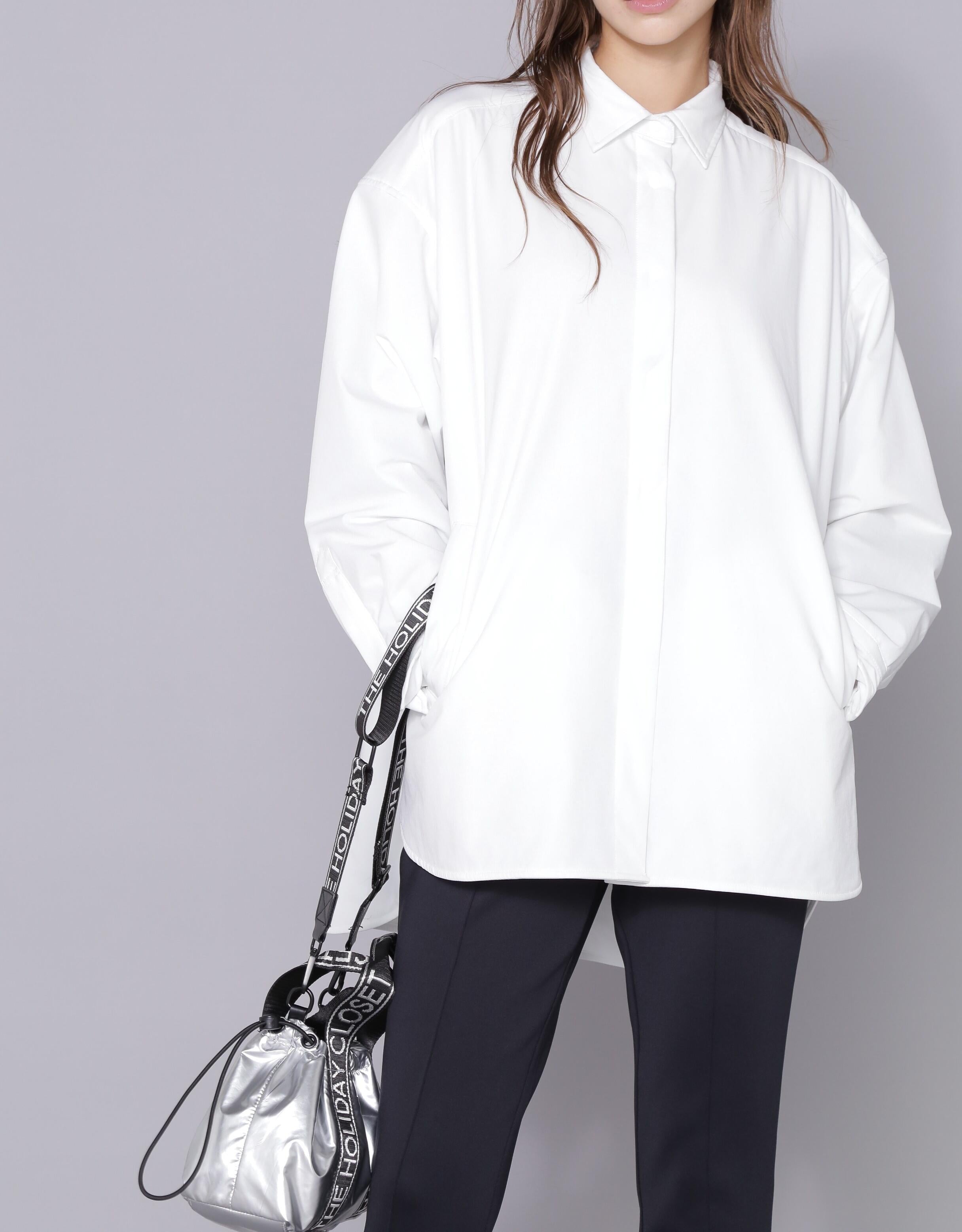 [THE HOLIDAY CLOSET] 中綿シャツジャケット ホワイト