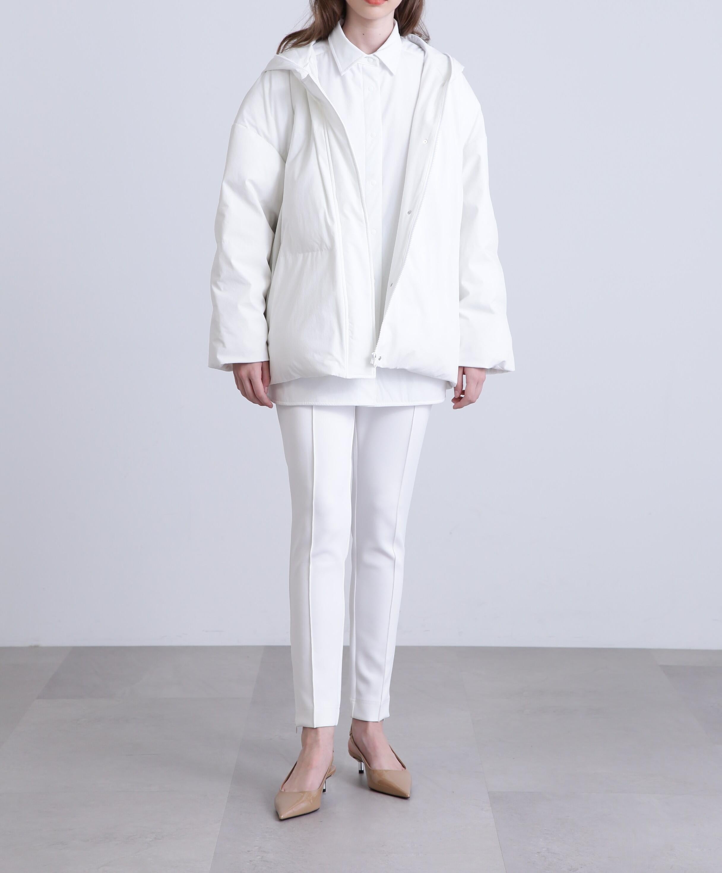 [THE HOLIDAY CLOSET] 中綿シャツジャケット ホワイト