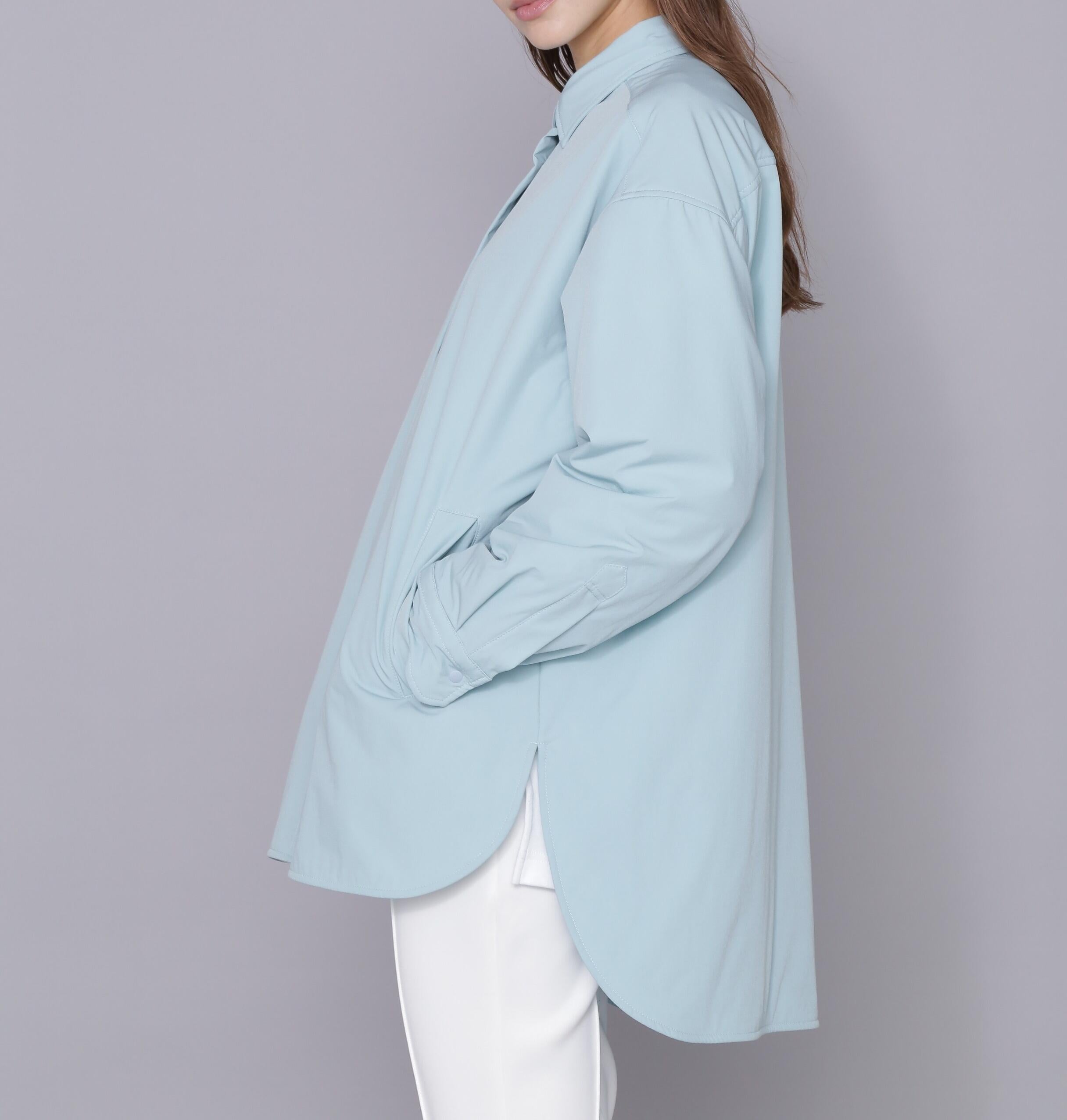 [THE HOLIDAY CLOSET] 中綿シャツジャケット サックスブルー2