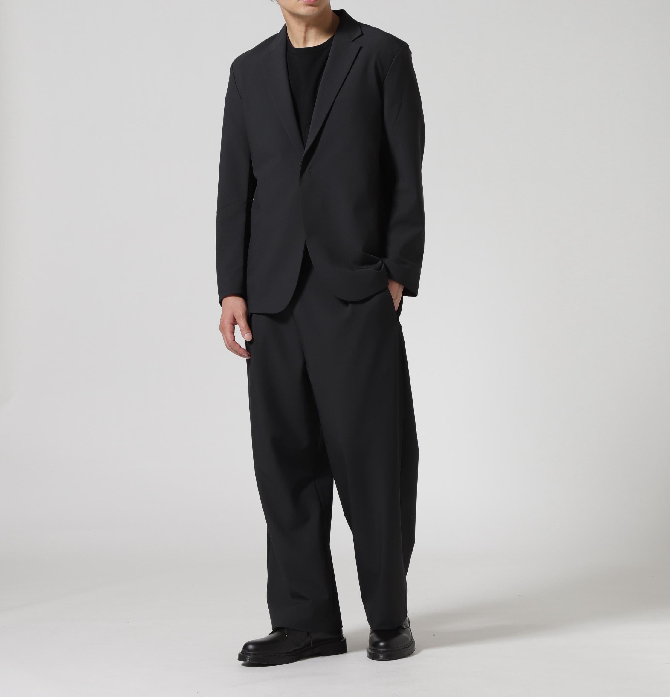 DESCENTE ALLTE>>AIN/デサントオルテライン/TECH WIDE PANTS/テックワイドパンツ ブラック
