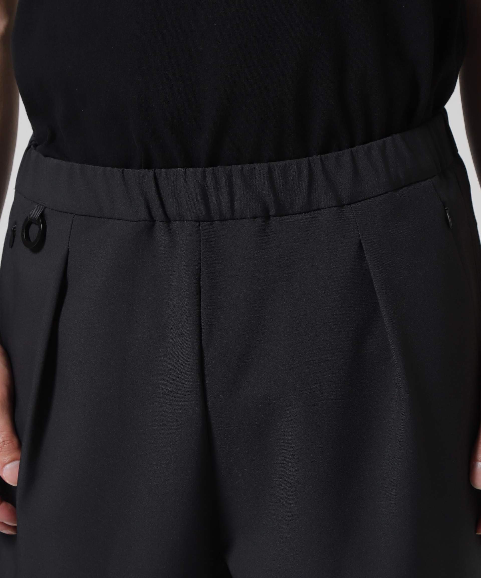 DESCENTE ALLTE>>AIN/デサントオルテライン/TECH WIDE PANTS/テックワイドパンツ ブラック