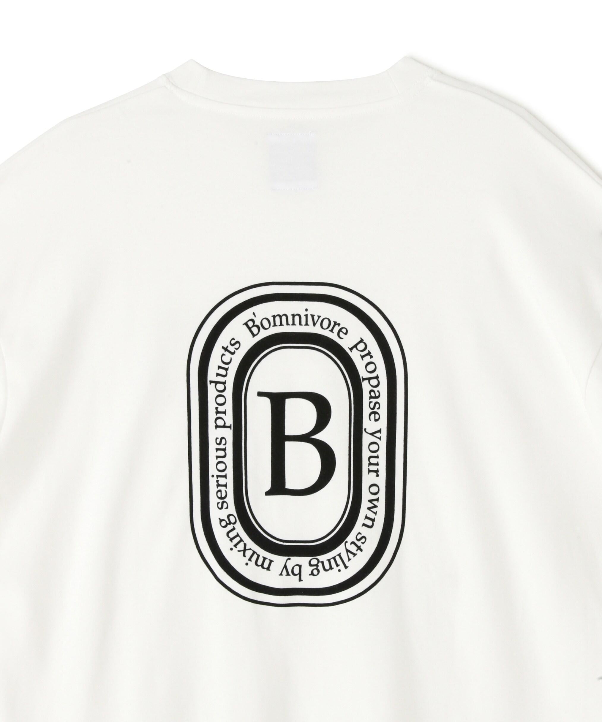 R omnivoe/ビーオムニボー LOGO L/S Tee  ホワイト