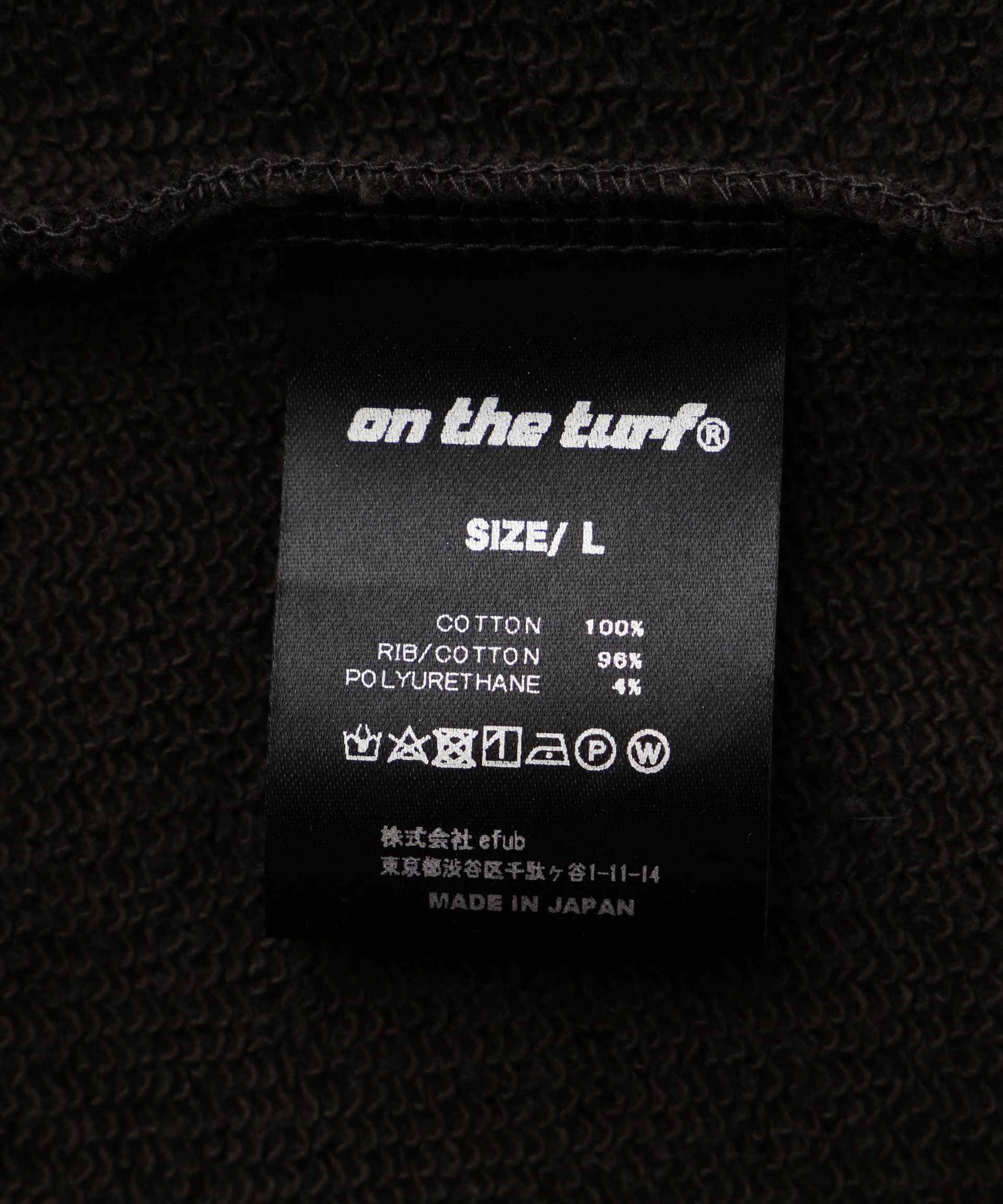ON THE TU>F<オン ザ ターフSWEAT カーゴ チャコール