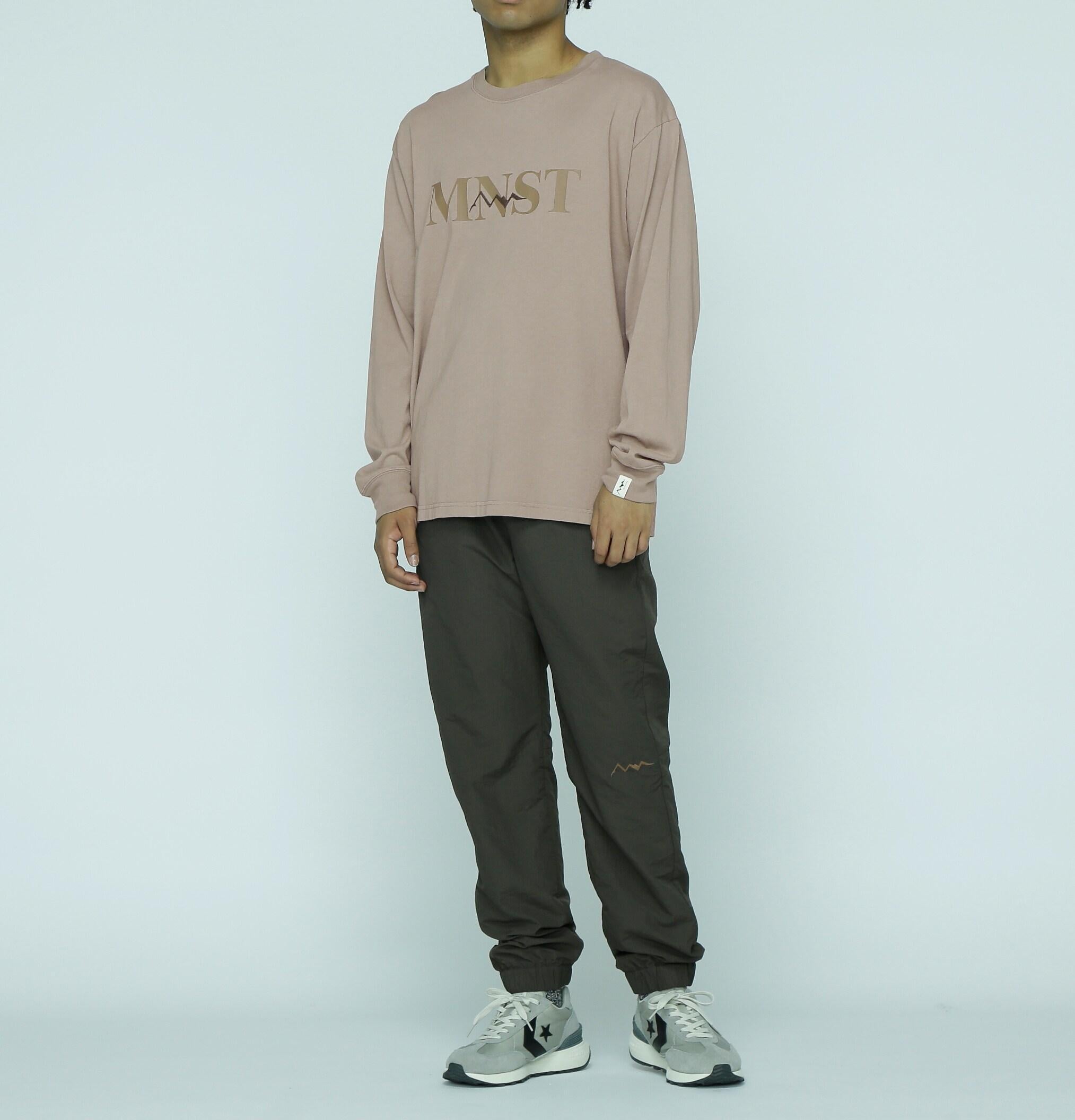 MANASTASH/マナスタッシュ/MNST LOGO L/S TEE/ロゴロングスリーブTシャツ ベージュ