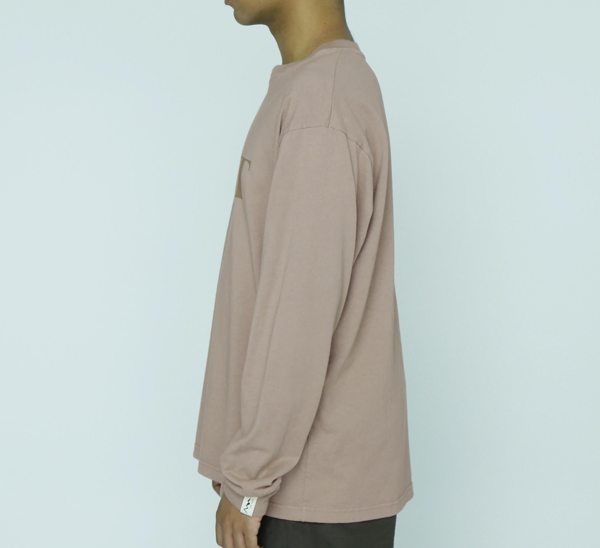 MANASTASH/マナスタッシュ/MNST LOGO L/S TEE/ロゴロングスリーブTシャツ ベージュ